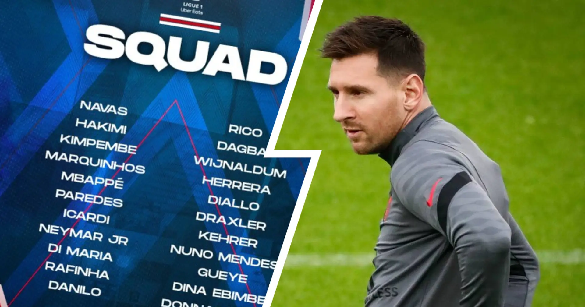 Messi missing again: PSG reveal 22-man squad for Montpellier clash