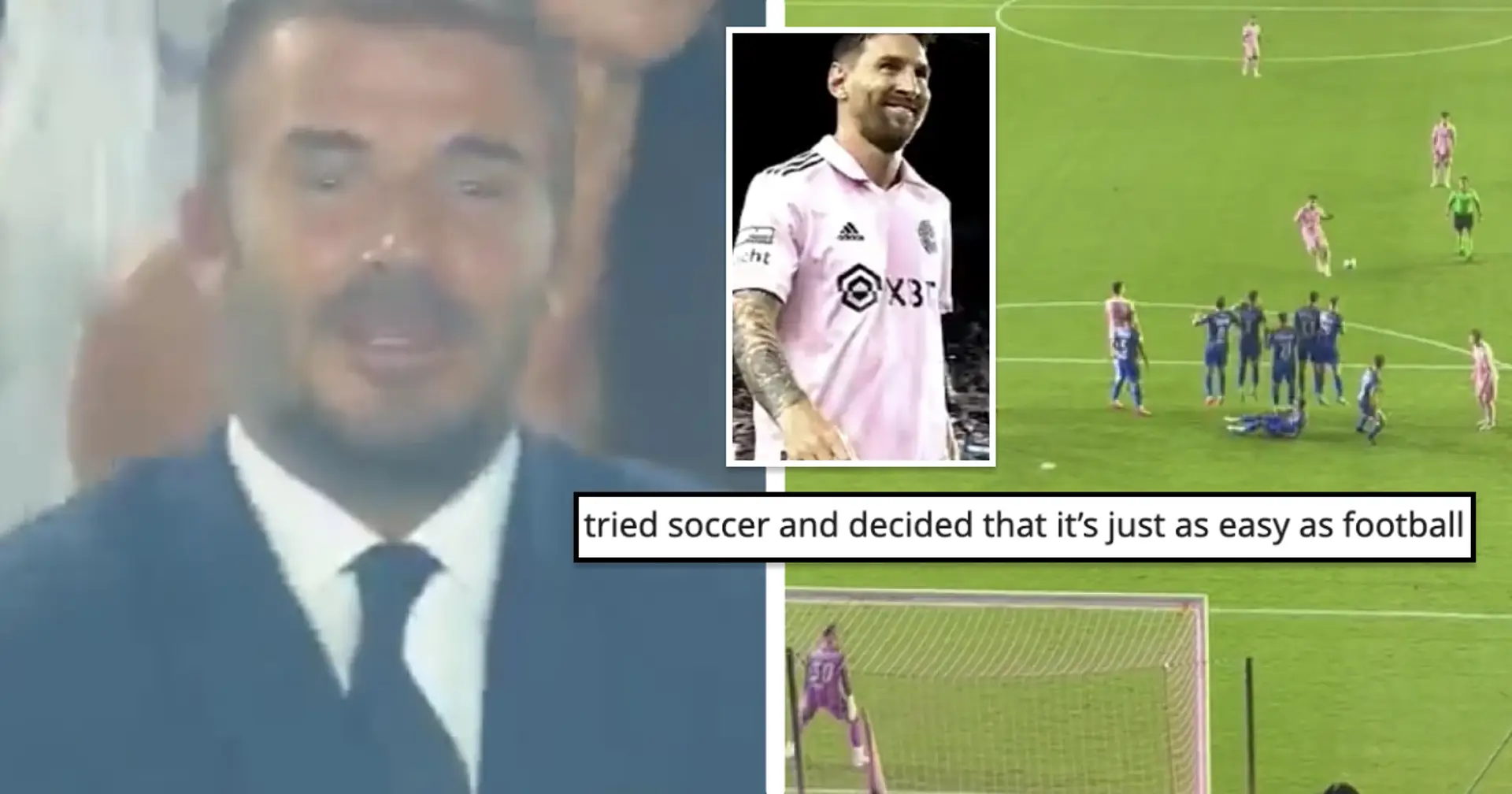 'Beckham estaba a punto de llorar': los fanáticos de todo el mundo reaccionan al impresionante gol de Messi en el debut con Inter Miami