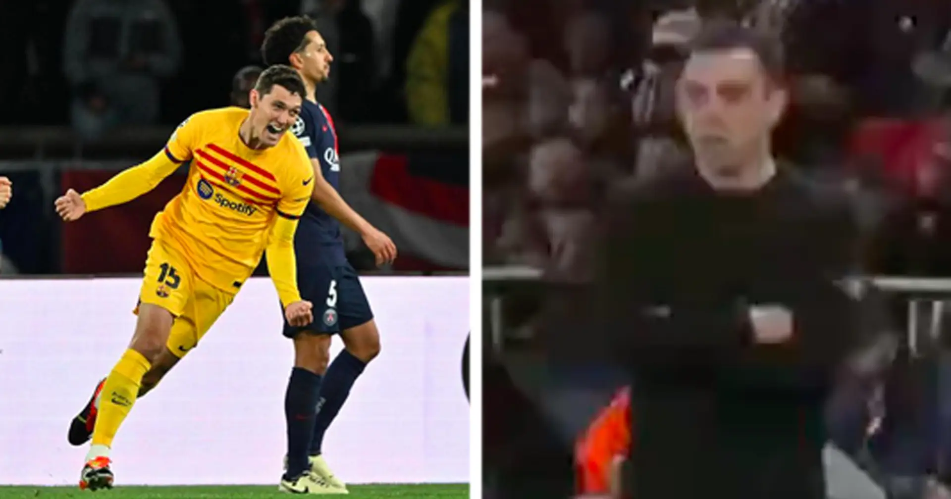 Xavi's epic reaction to Barca winner v PSG caught on camera