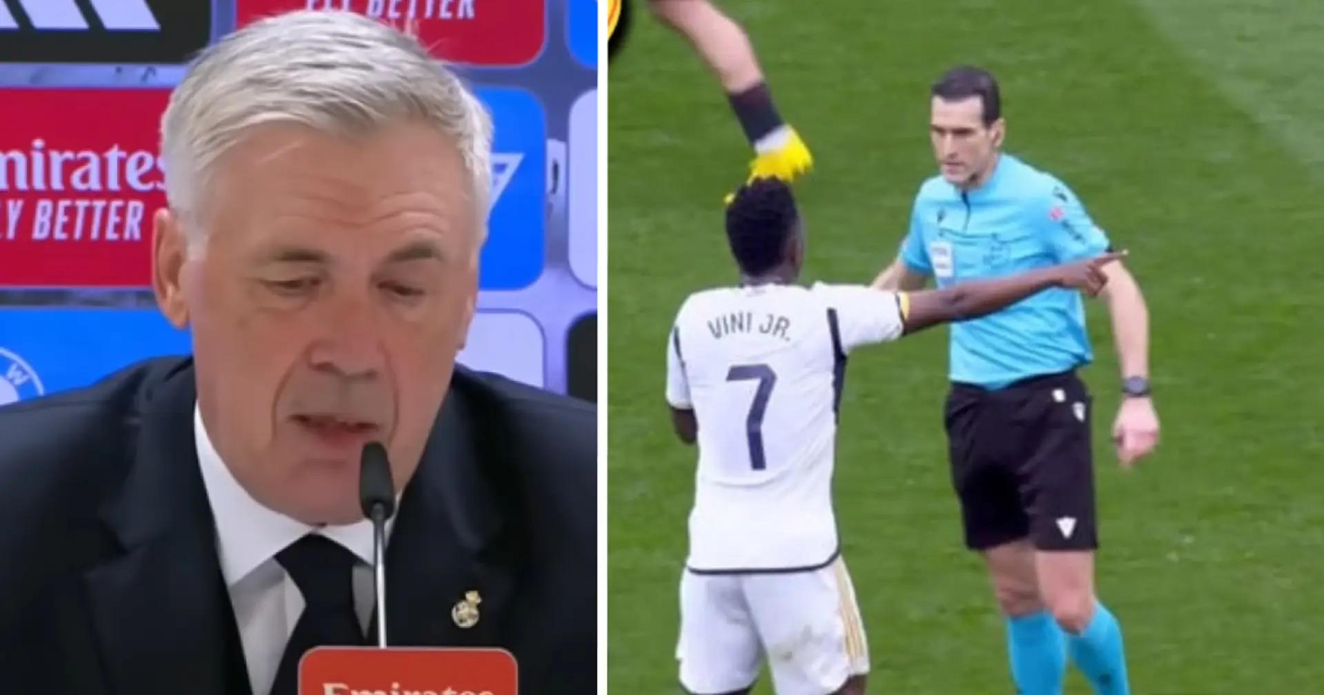 'To shut up': Ancelotti says one player has learned to deal with La Liga referees, not Vinicius