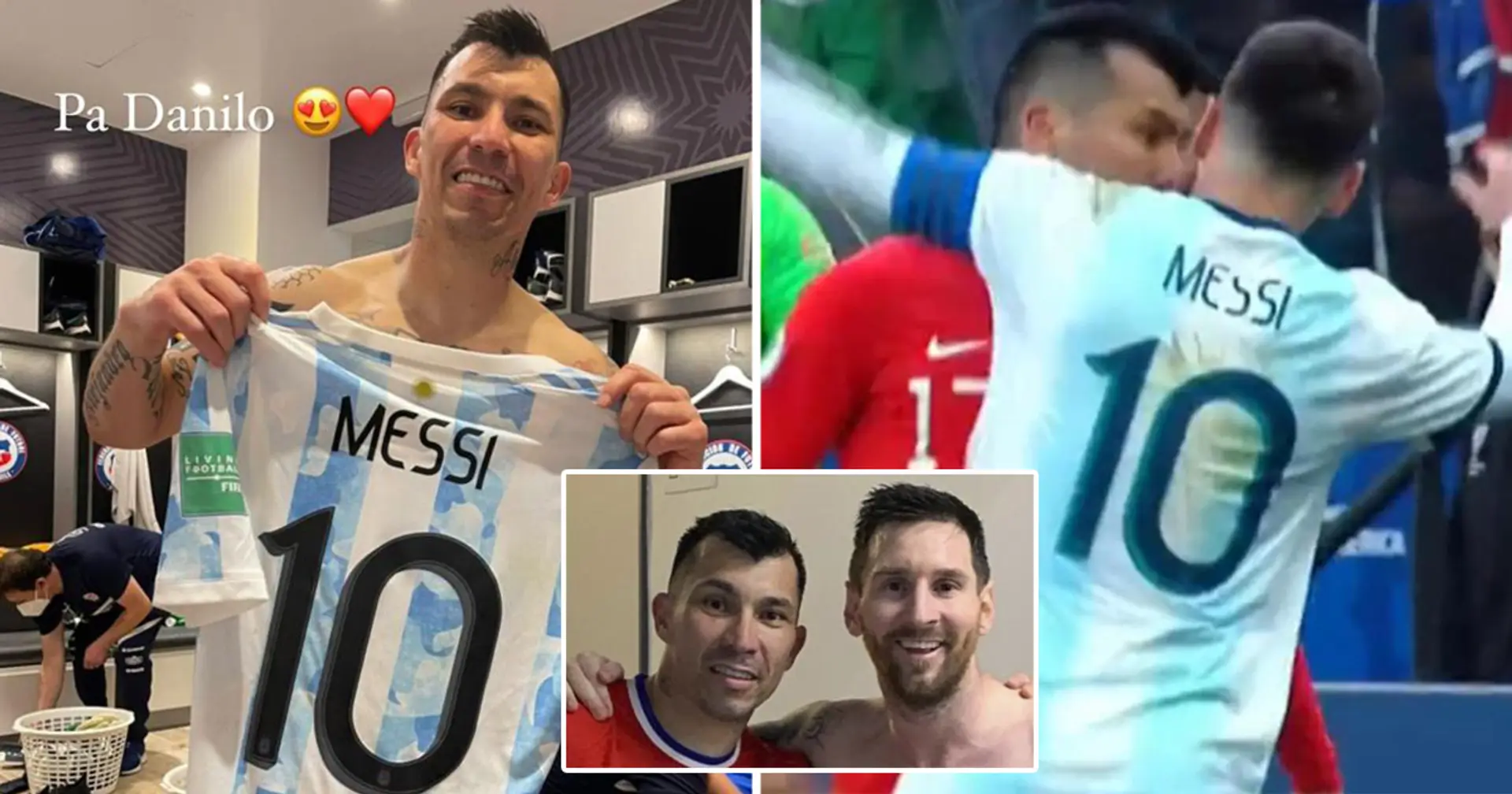 Messi gifts jersey to Chile 'pitbull' Gary Medel – the two heavily clashed with each other in 2019