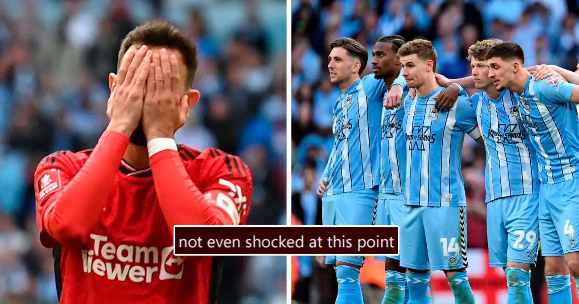 "I really wish Coventry won that": fans are furious with United bottling a 3-0 lead against the Championship side