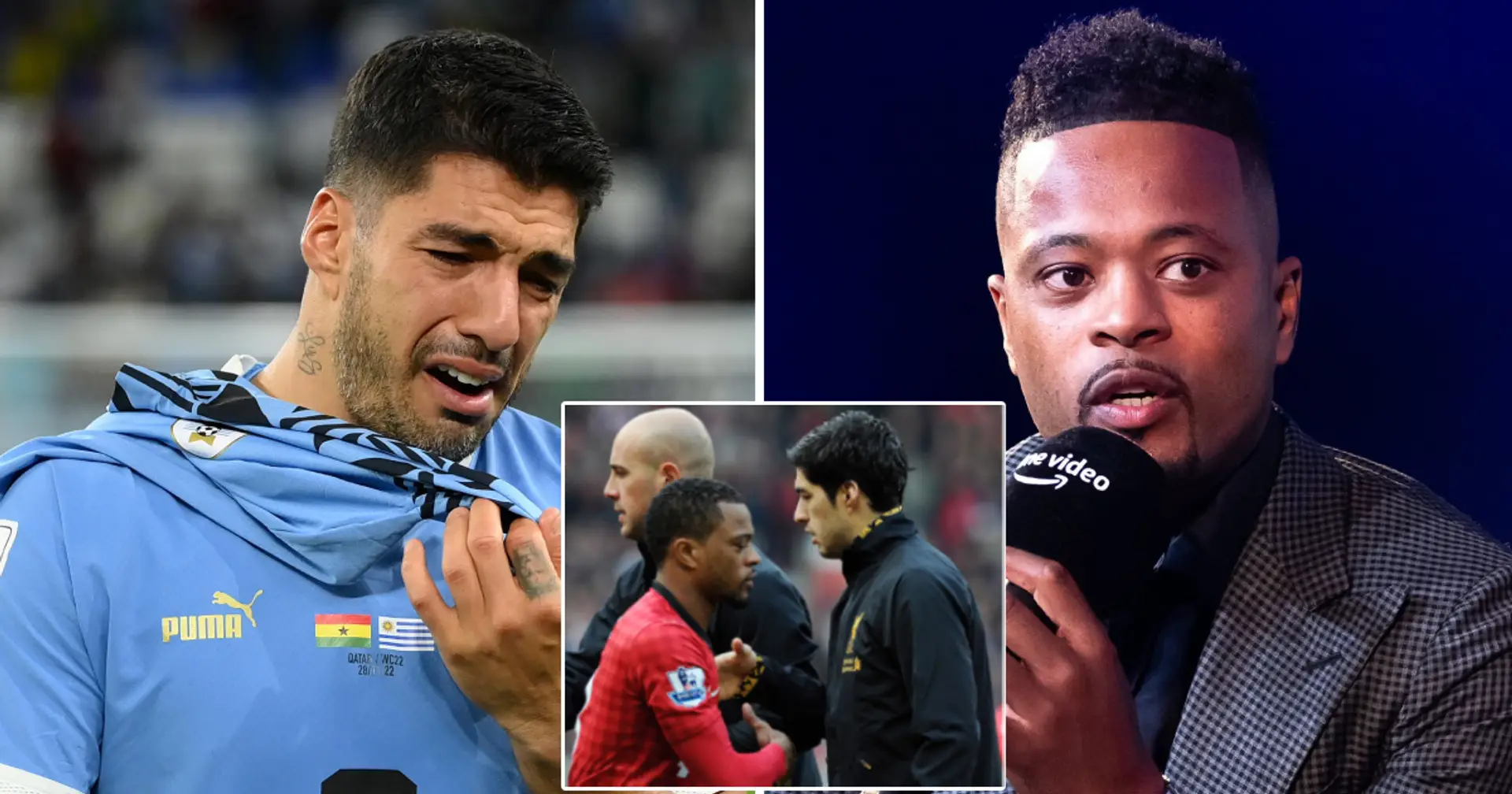 Spotted: Patrice Evra 'likes' photo of crying Luis Suarez after Uruguay exit World Cup