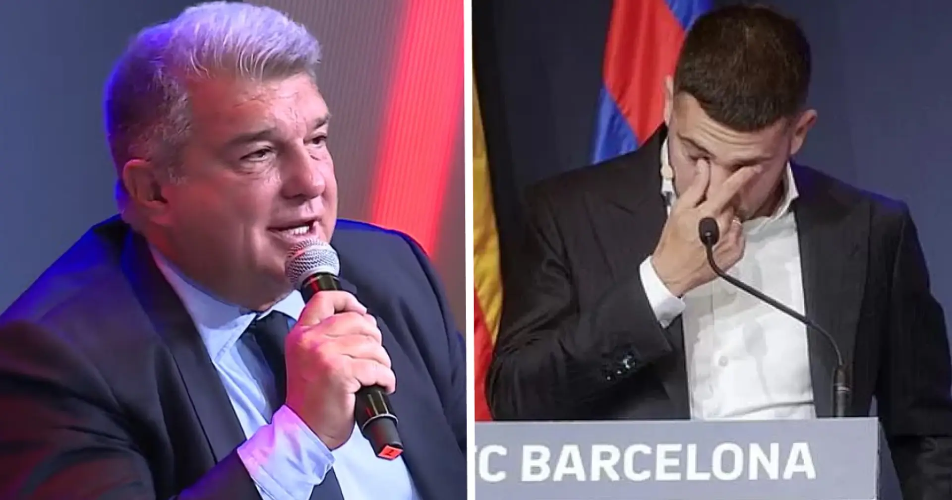 Joan Laporta: 'Jordi Alba nos ha ayudado saliendo del Barça'