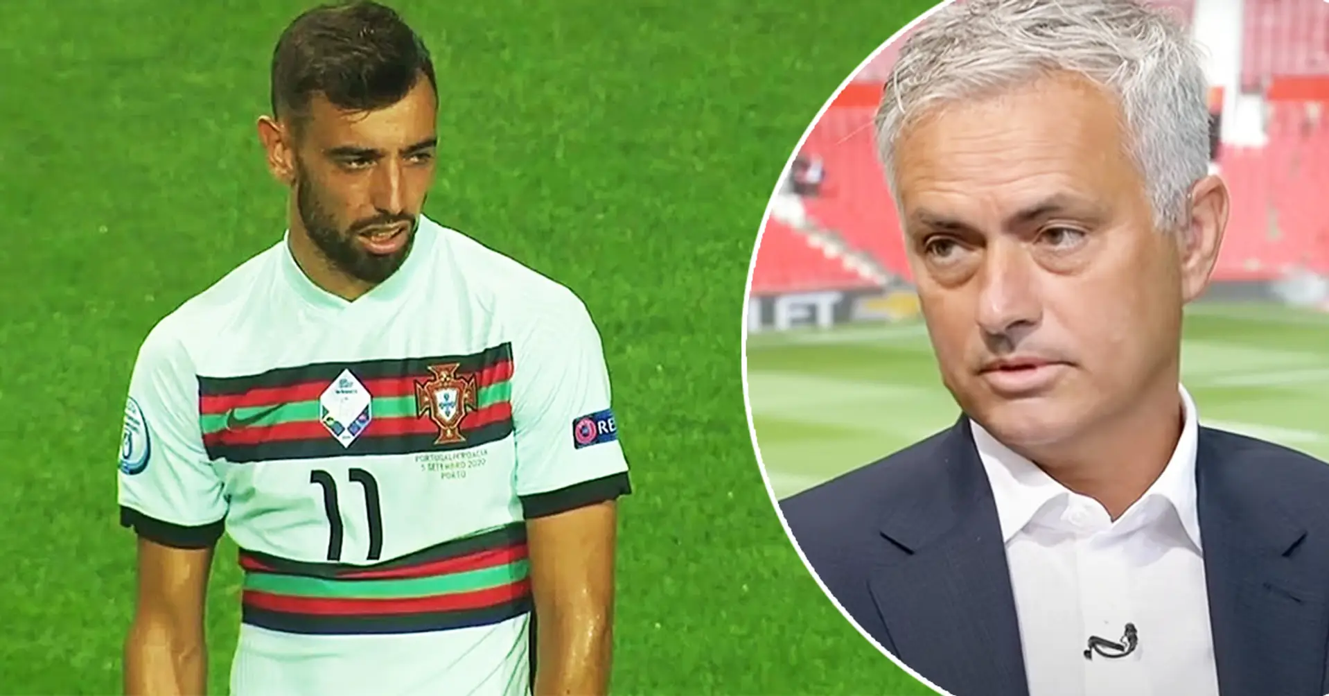 Jose Mourinho attacks Bruno Fernandes: ‘He’s on the pitch but not playing’