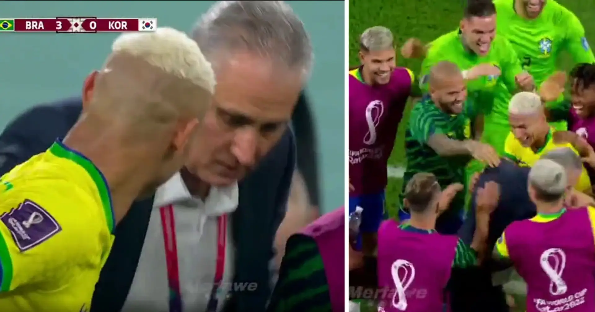 Brazil coach Tite dances with Vini Jr and co at World Cup