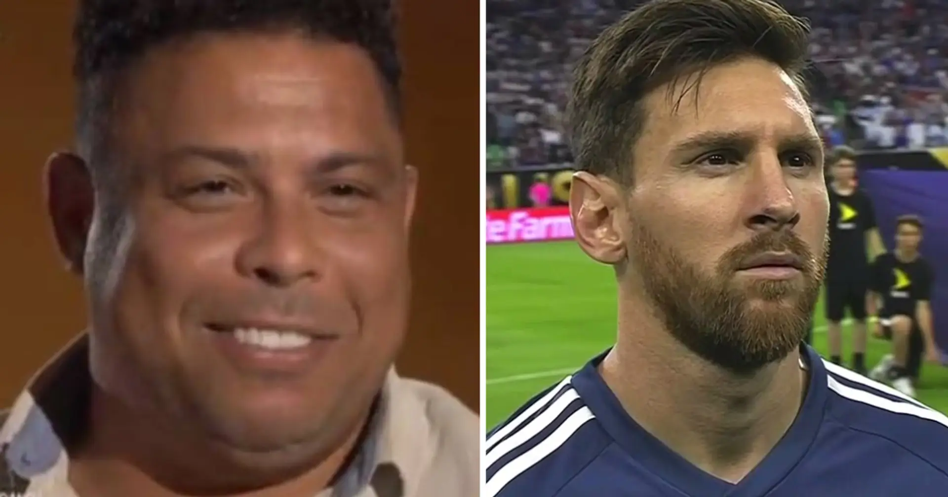 Ronaldo über Messis Trophäen in der Nationalmannschaft: "Unterschätzen Sie nicht die Verdienste des Zwergs. Was macht er... Er hat die Welt in sich verliebt"   