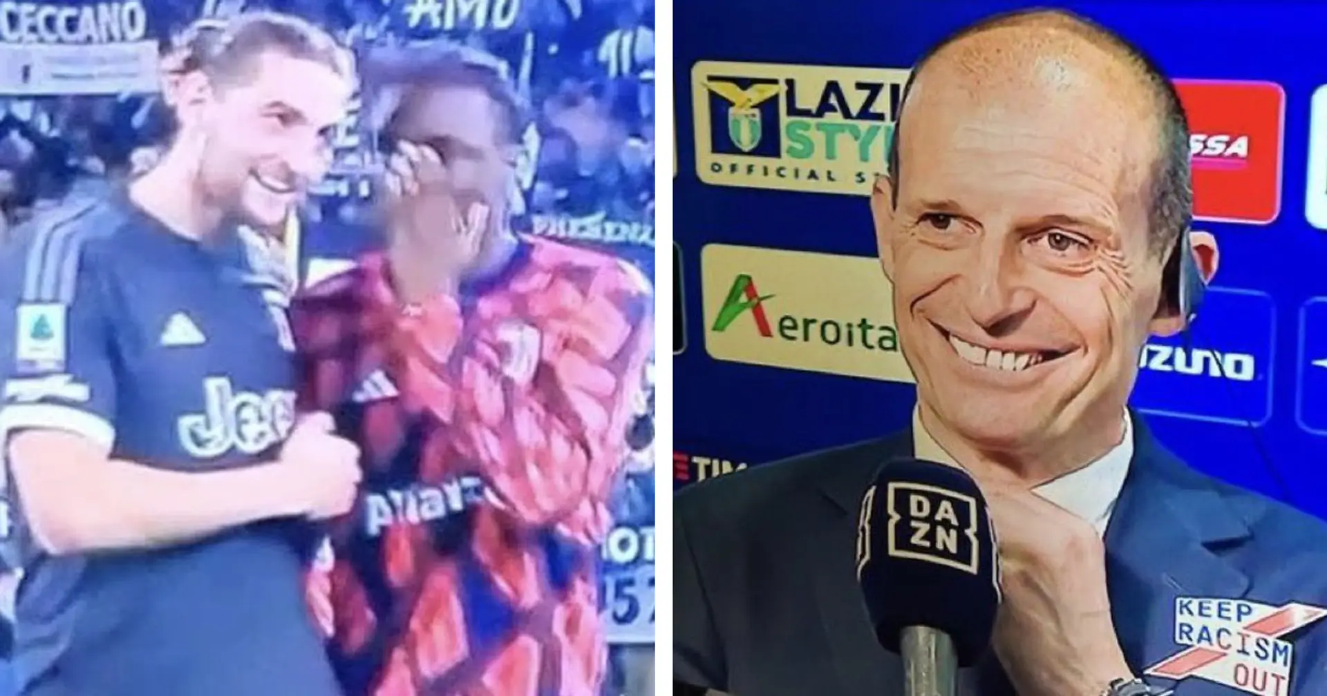 La Juventus perde con la Lazio ma Allegri e Rabiot ridono a fine partita: i tifosi non si meritano questo scempio