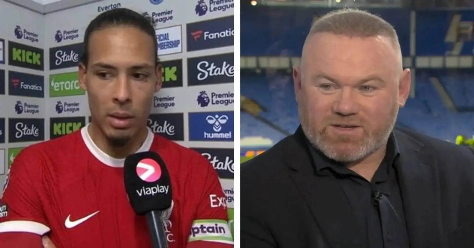 'Get on with it!': Rooney slams Van Dijk over 'worrying' comments after Everton defeat