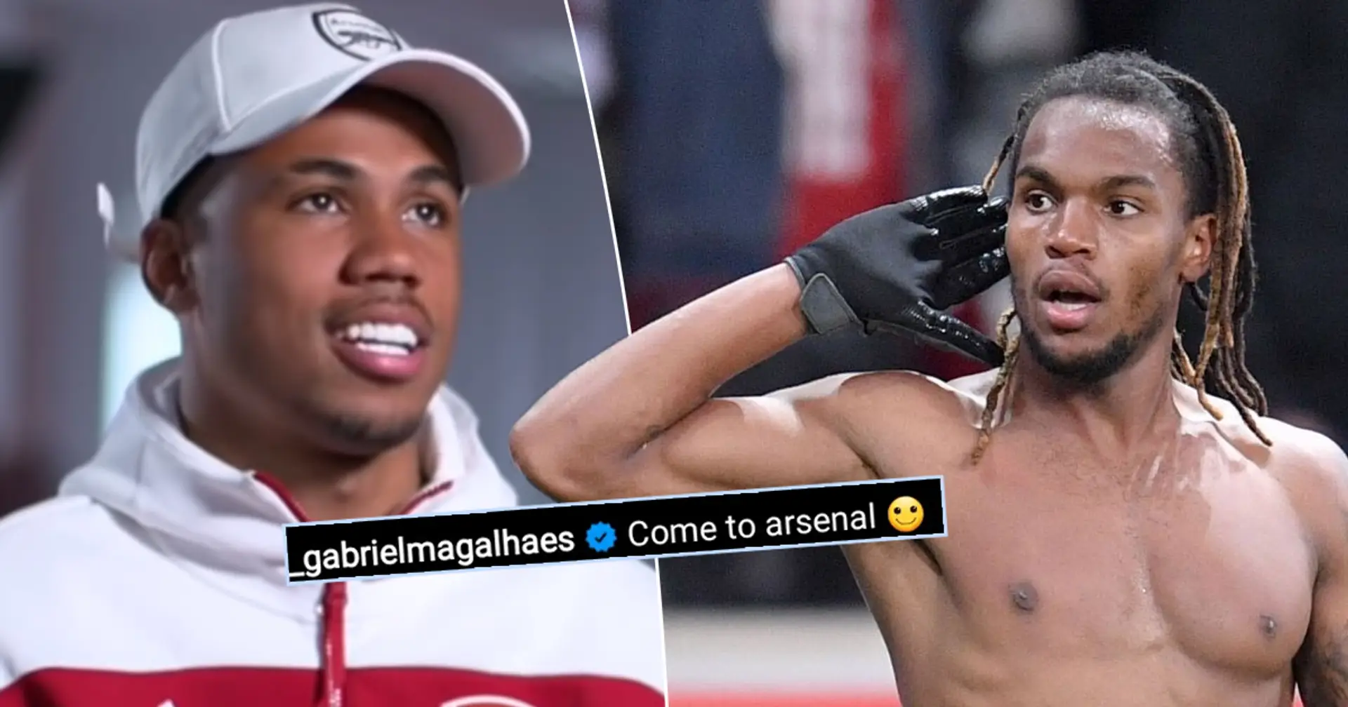 Gabriel literally asks Renato Sanches to join Arsenal, Portugal star responds
