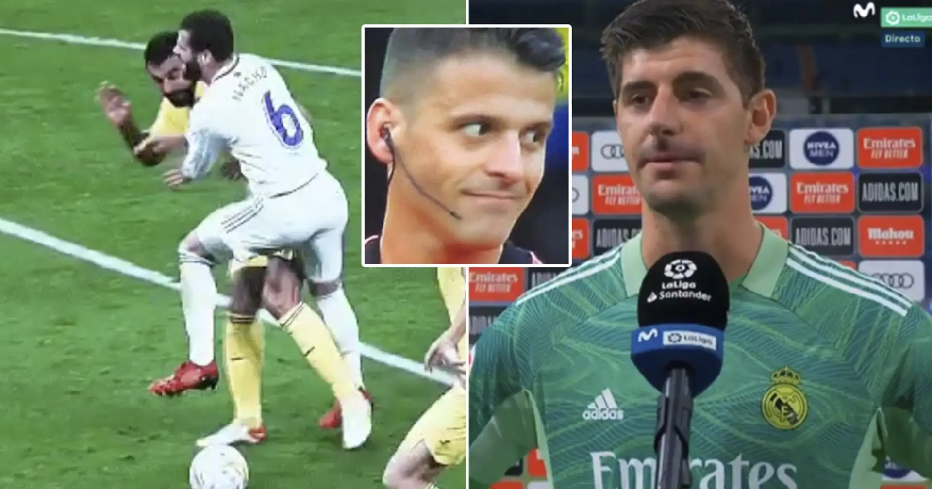 'We know what game he refereed last week': Courtois aims dig at ref amid controversial Nacho call