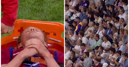 De Jong brach während des Clasico in Tränen aus, als er verletzt vom Platz getragen wurde: Die Fans von Real Madrid unterstützen Frenkie