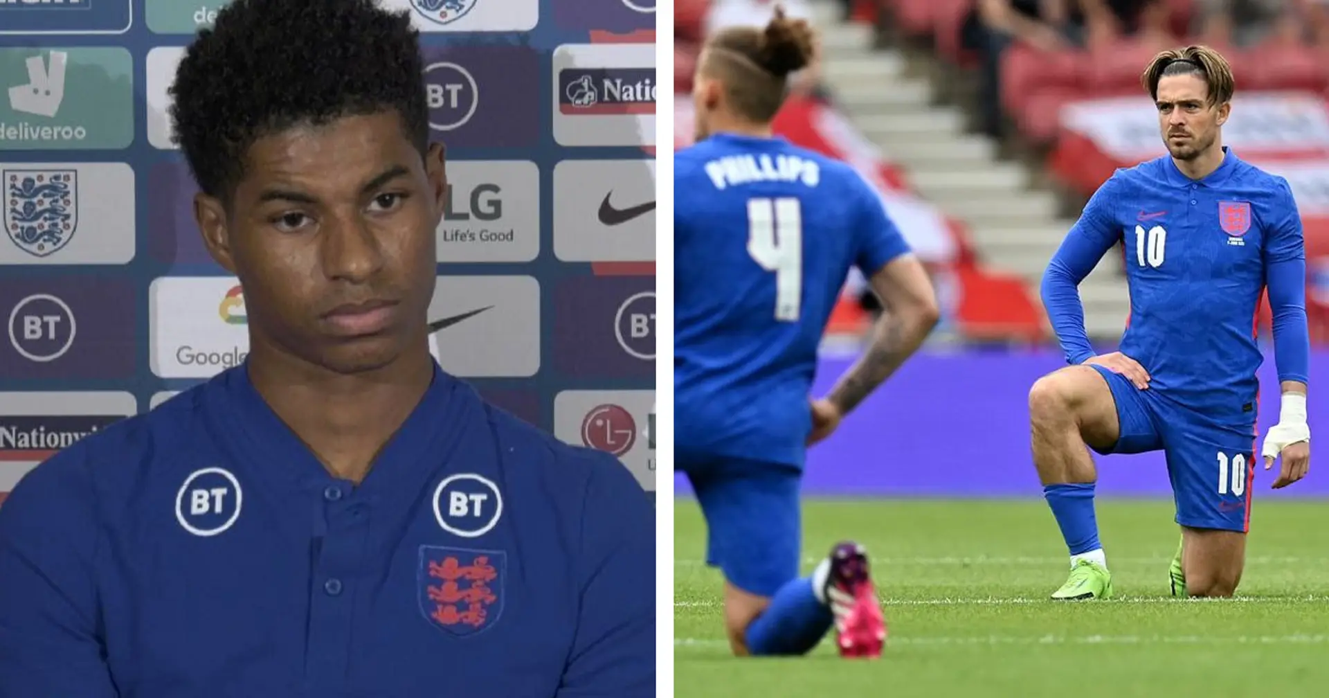 England fans boo players for taking the knee before Romania clash - Rashford provides perfect response 