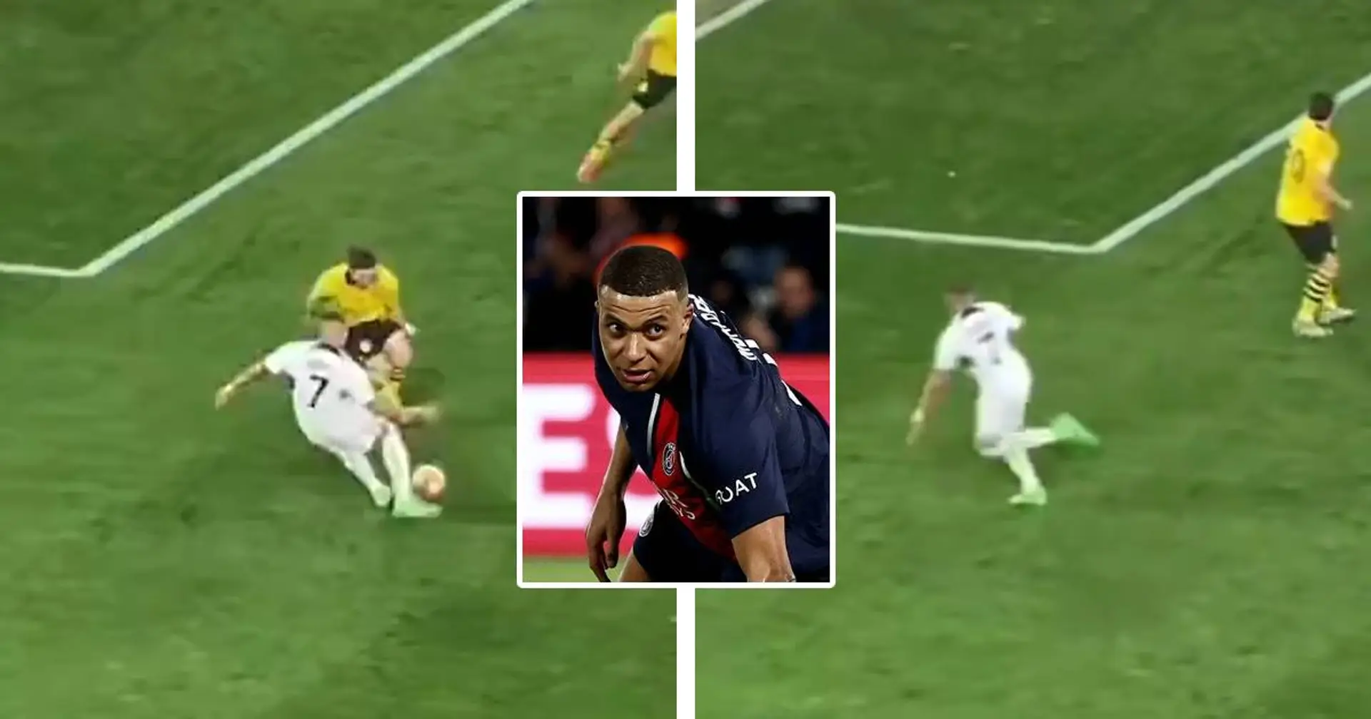 La réaction de Mbappé et Hakimi alors qu'ils touchent le poteau contre Dortmund interpelle les fans du PSG