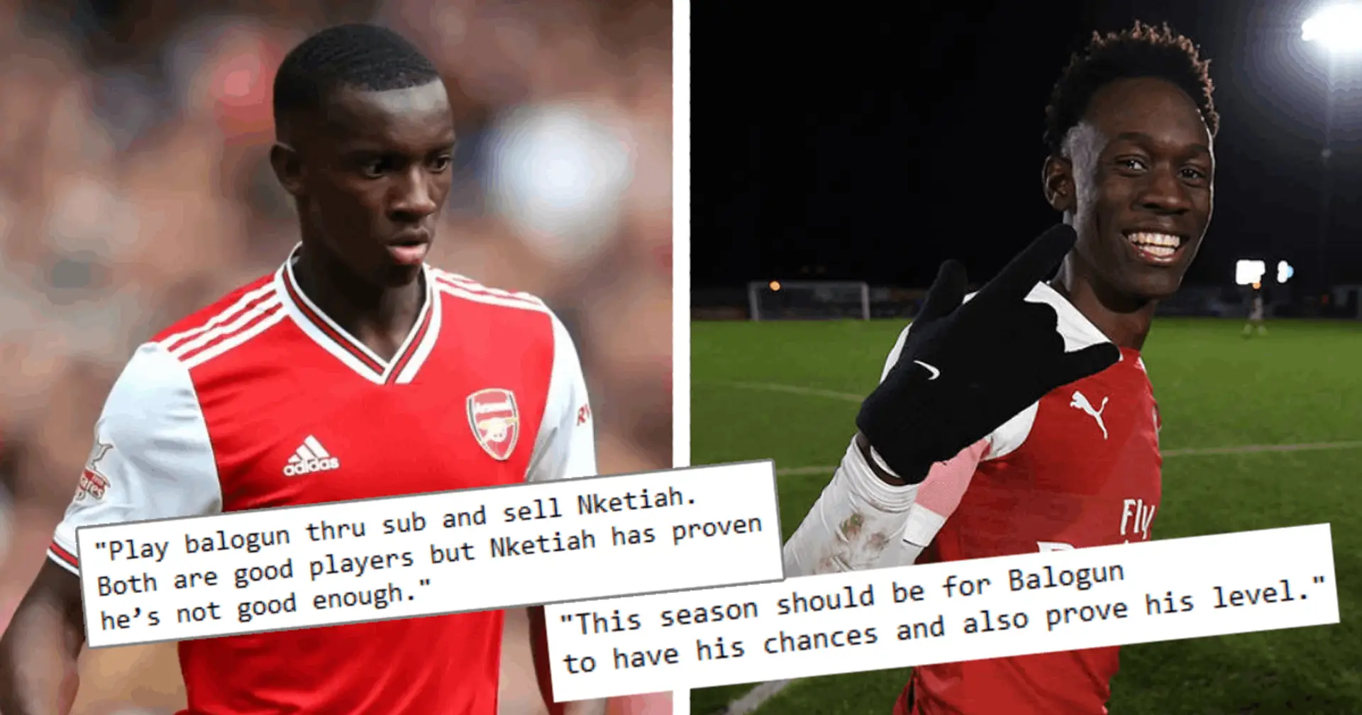 'Eddie has had his chances, it's Balogun time': Tribuna fans discuss what should be Arsenal's decision on young strikers in summer