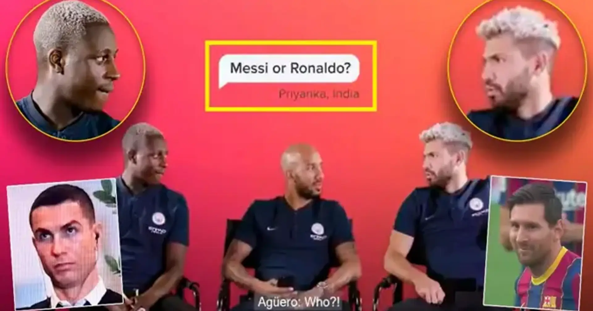 Como reaccionó Agüero al ser acusado de preferir a Cristiano Ronaldo por encima de Lionel Messi