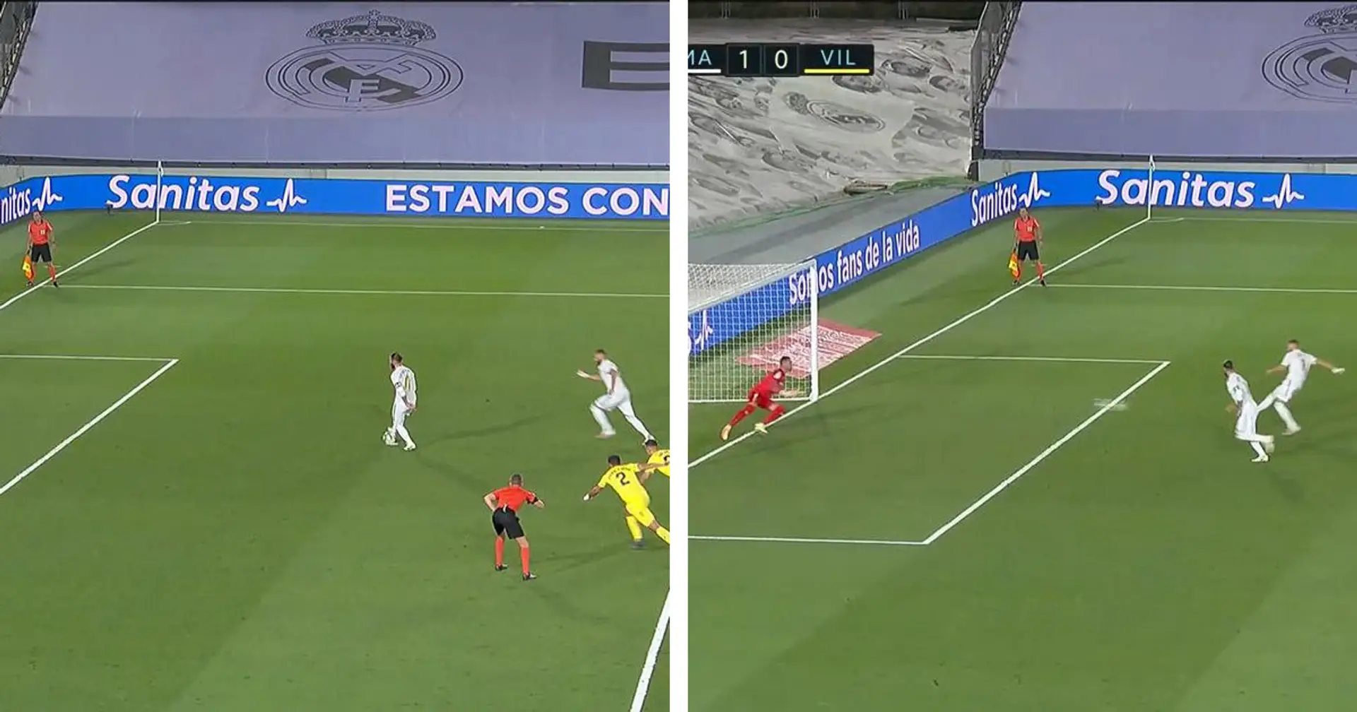 Sergio Ramos and Karim Benzema mess up famous pass-penalty routine invented by Johan Cruyff