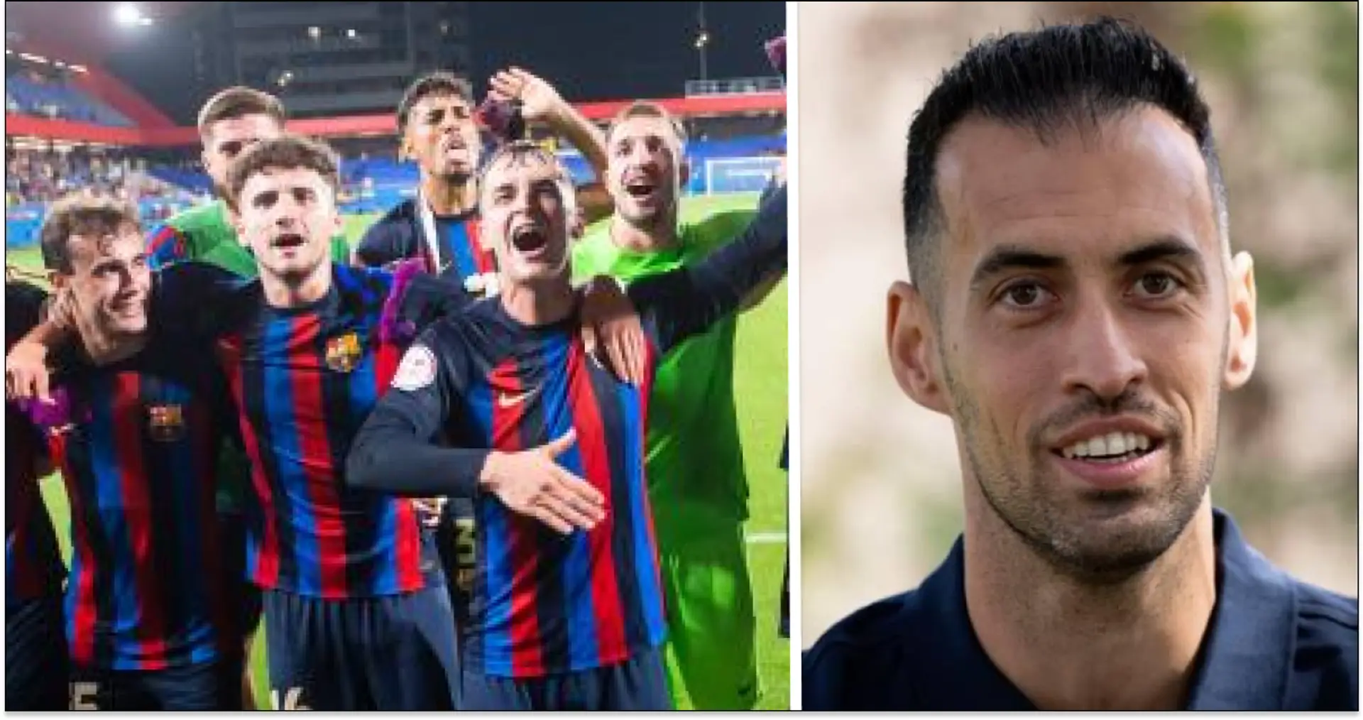 Spotted: Busquets & 4 more Barca players in attendance at mini Clasico