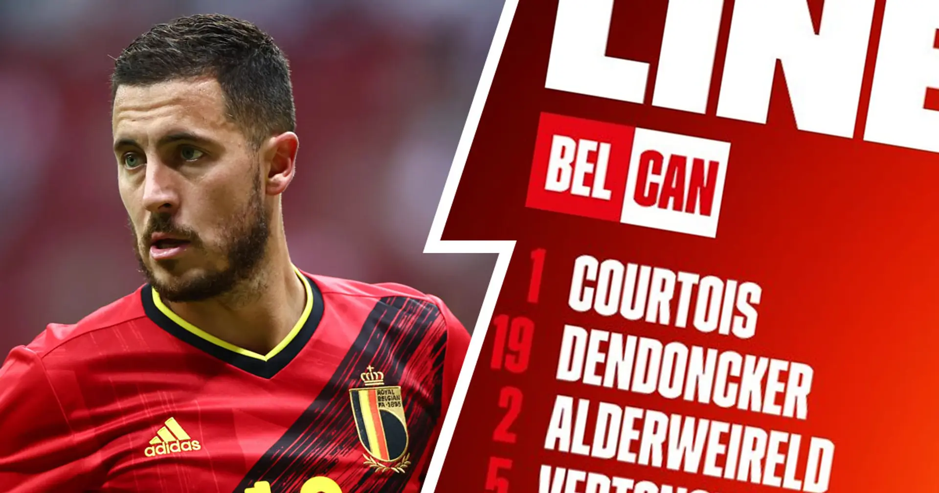 Hazard and Courtois start for Belgium in World Cup match v Canada