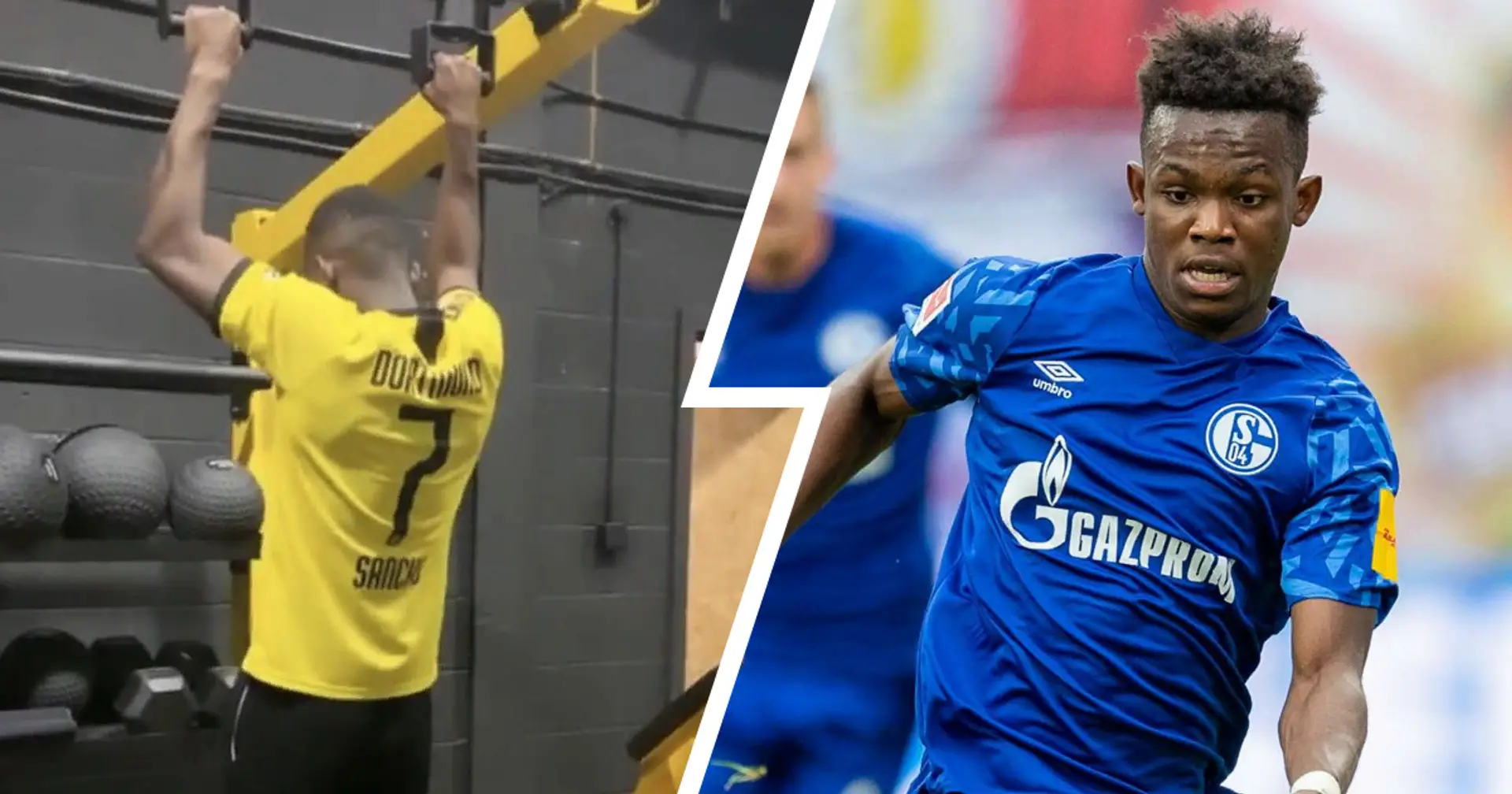 Kurios: Schalke-Angreifer Matondo trainiert im Sancho-Trikot