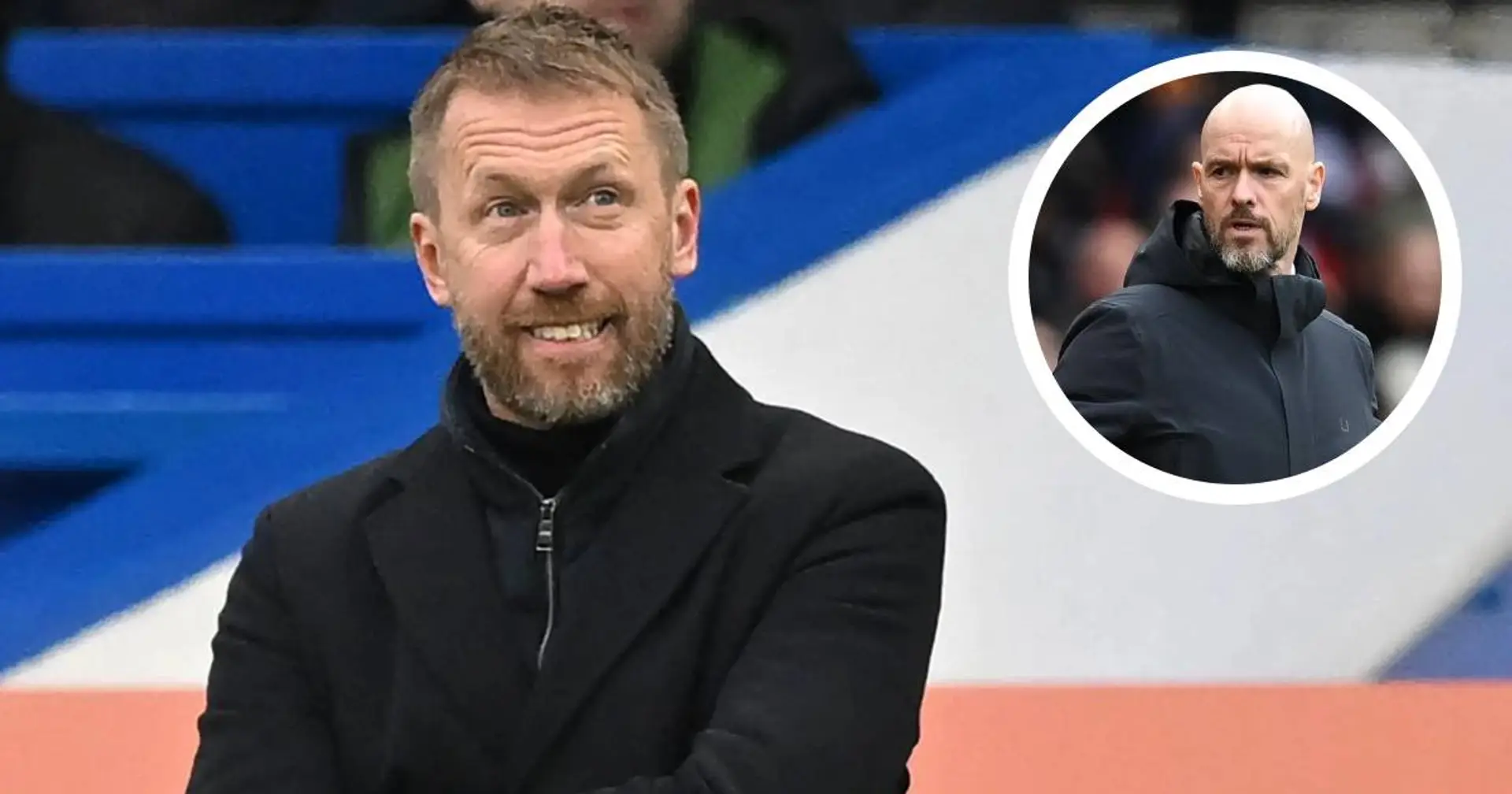 Graham Potter 'seriously interested' in replacing Erik ten Hag (reliability: 3 stars)