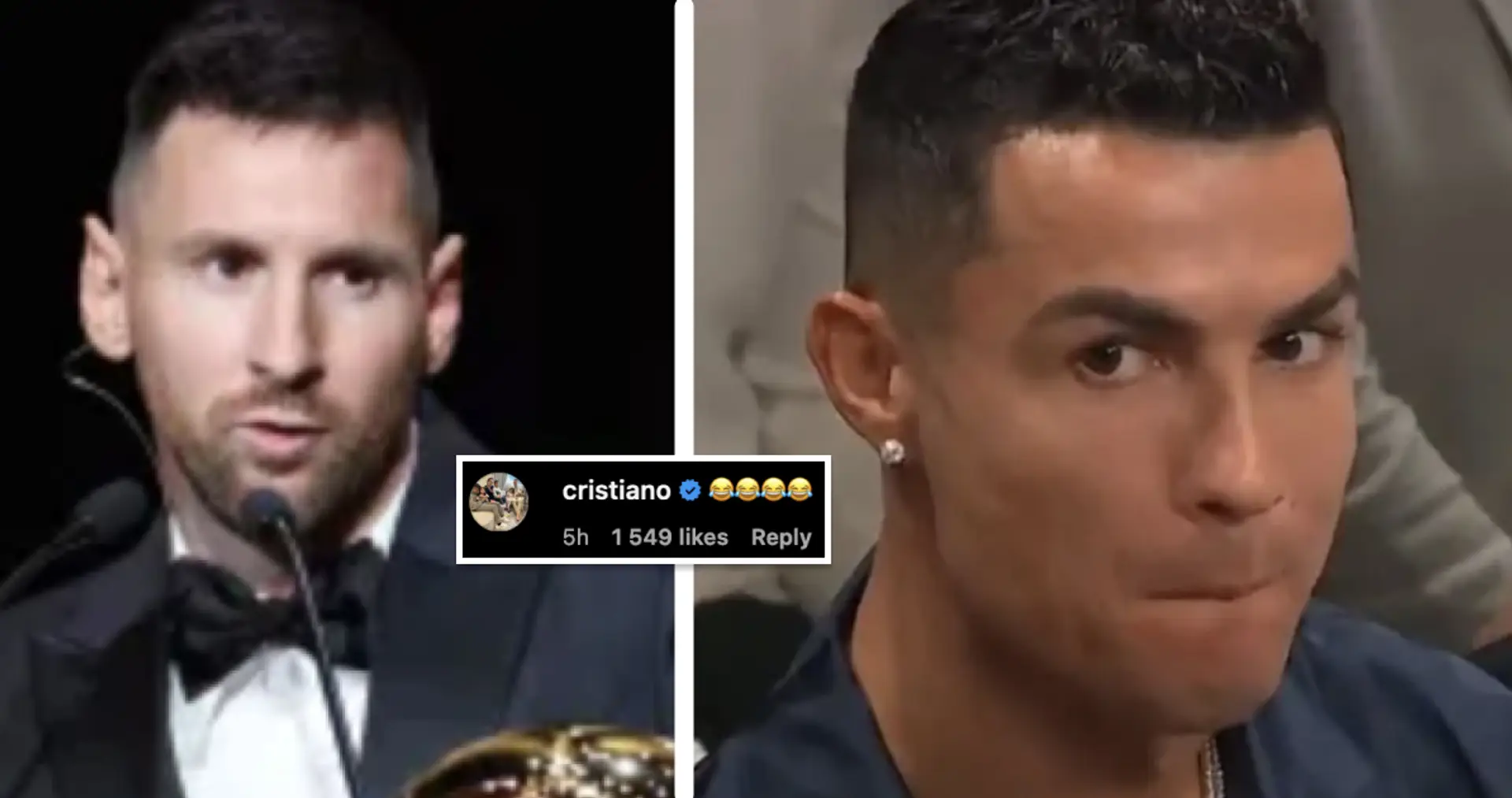'Ganó el Mundial con 6 penaltis': Cristiano Ronaldo le da 'me gusta' al video burlándose de Messi por ganar el Balón de Oro
