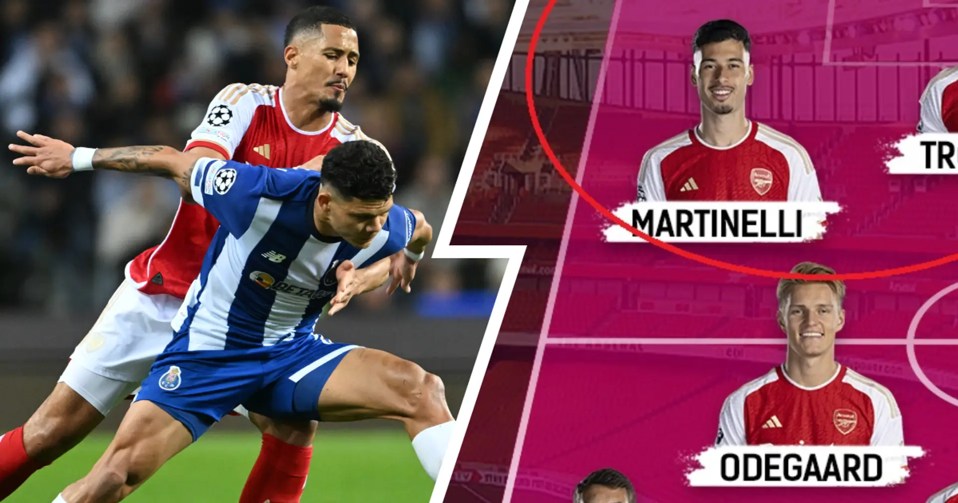 Arsenal's biggest weaknesses from Porto defeat — shown in lineup