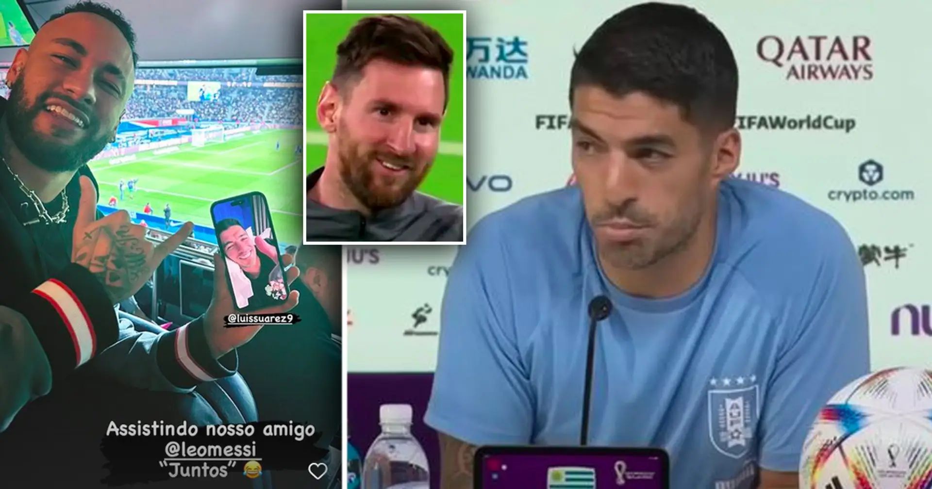'Watching our friend Leo together': Neymar calls Suarez during PSG game, Uruguayan reacts