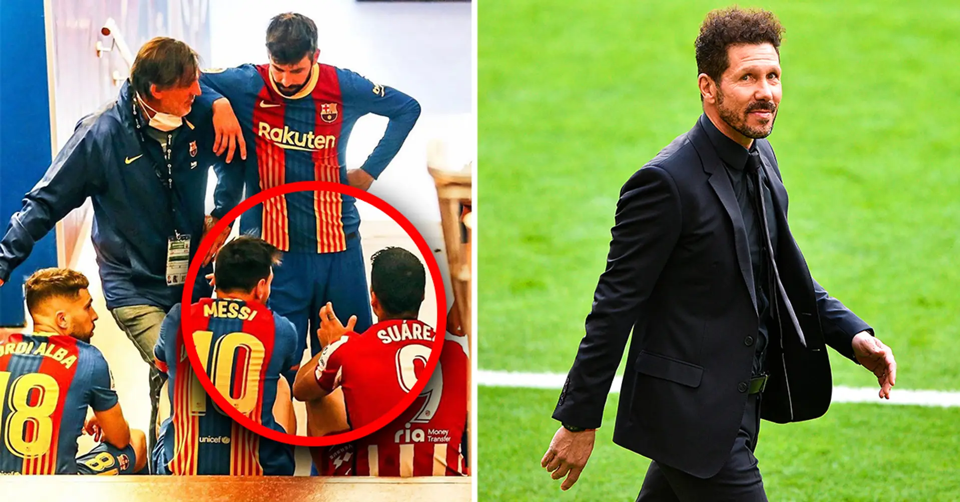 Diego Simeone revela una conversación secreta entre Lionel Messi y Luis Suárez