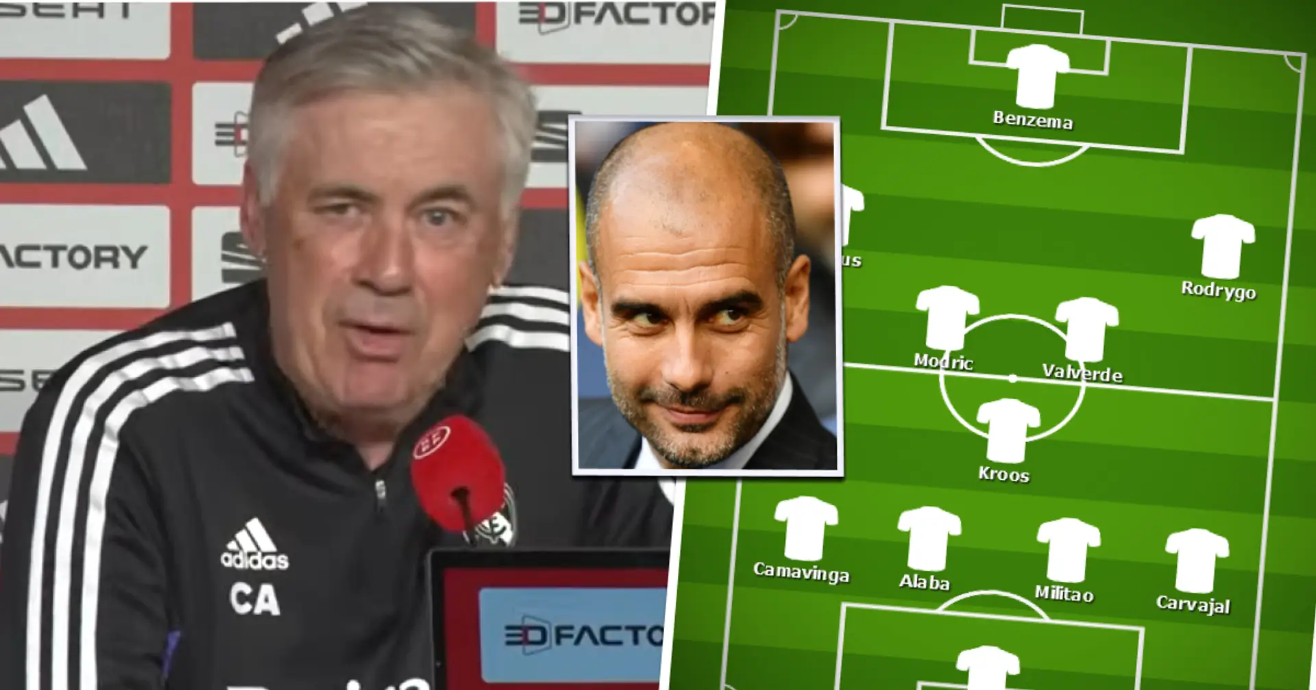 Carlo Ancelotti reveals what his starting XI for Man City could look like