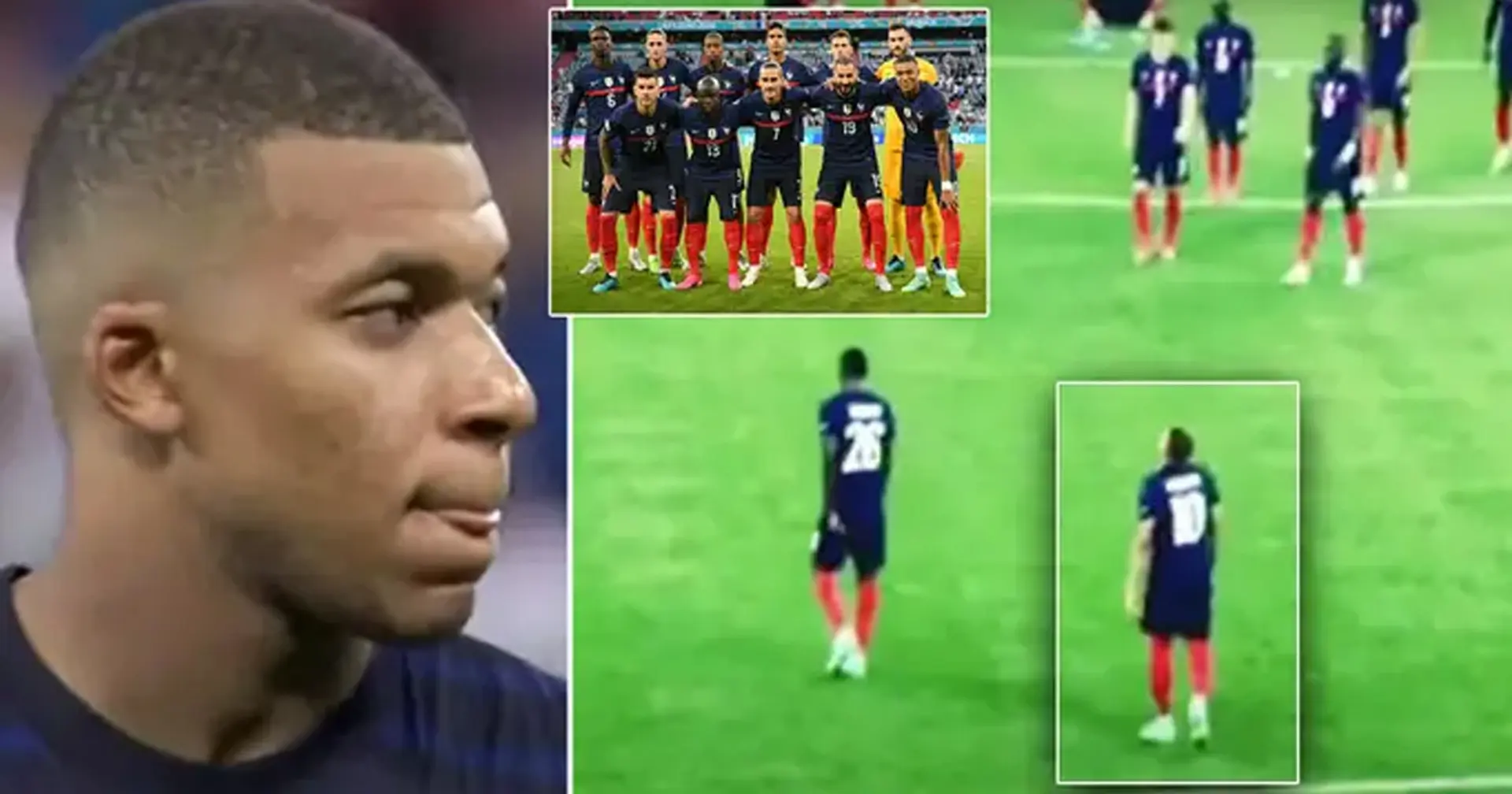 Solo un jugador de Francia fue a consolar a Kylian Mbappé antes de bajar por el túnel