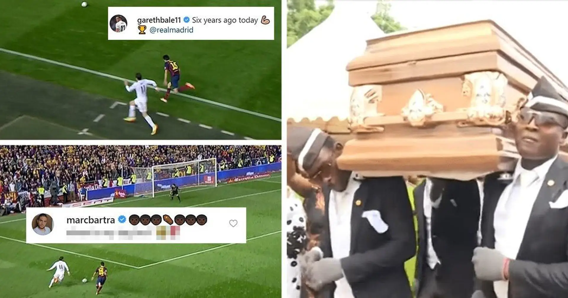 Marc Bartra détourne la célébration Instagram de Gareth Bale avec un drôle de message