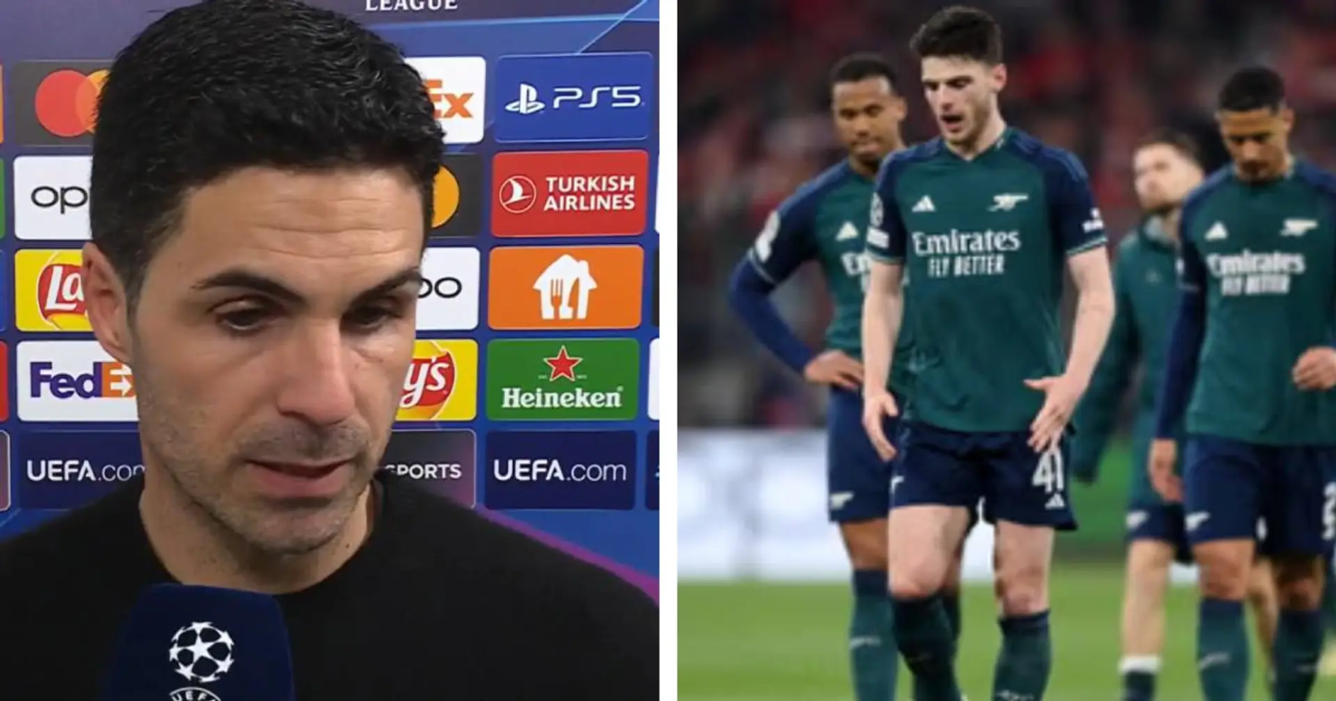 Mikel Arteta urges fans to back Arsenal after UCL knockout: 'I’m really proud of the players' 