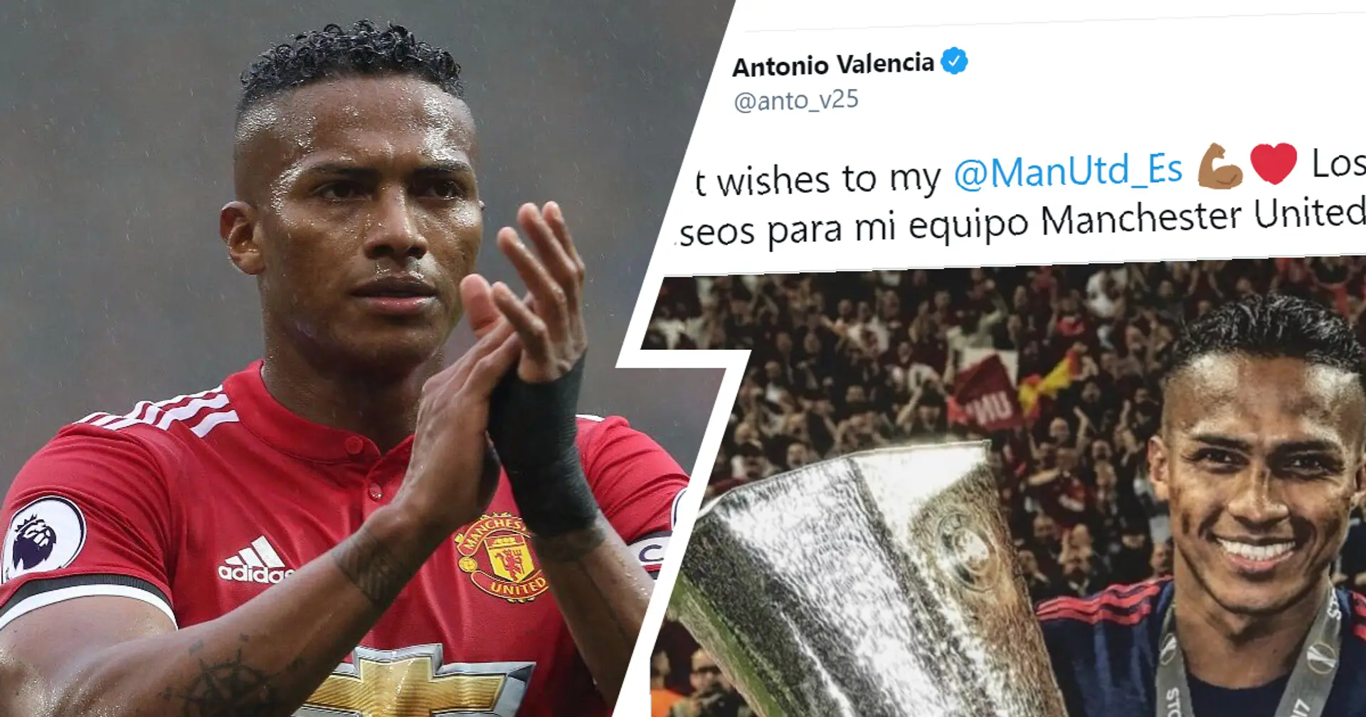 Antonio Valencia sends classy message for Man United ahead of Europa League final