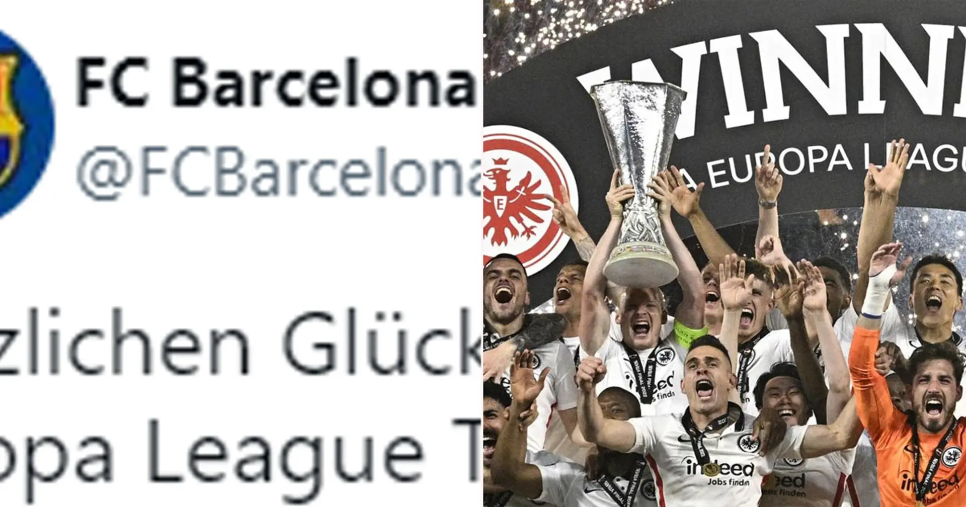 Barcelone envoie un message élégant à l'Eintracht Francfort après sa victoire en Ligue Europa