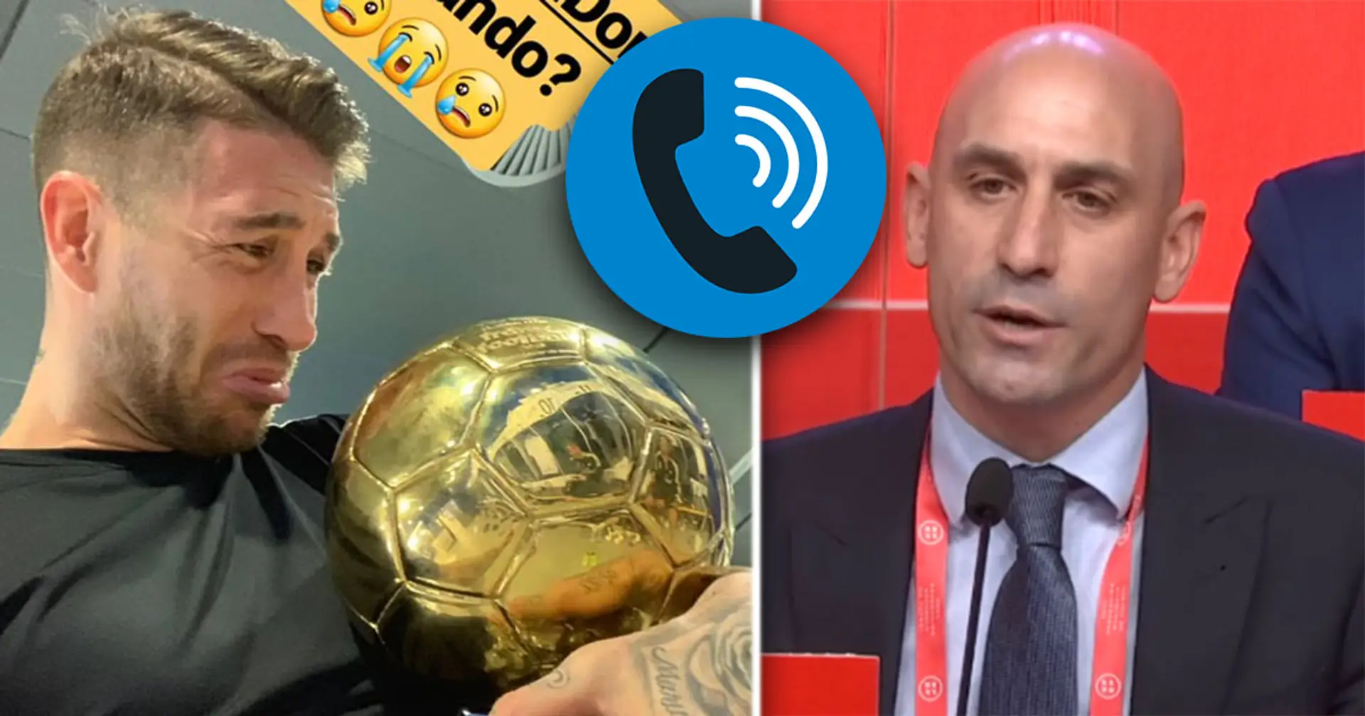 'El fútbol español se lo merece': audio filtrado revela que Sergio Ramos le pidió al presidente de la RFEF que lo ayudara a ganar el Balón de Oro