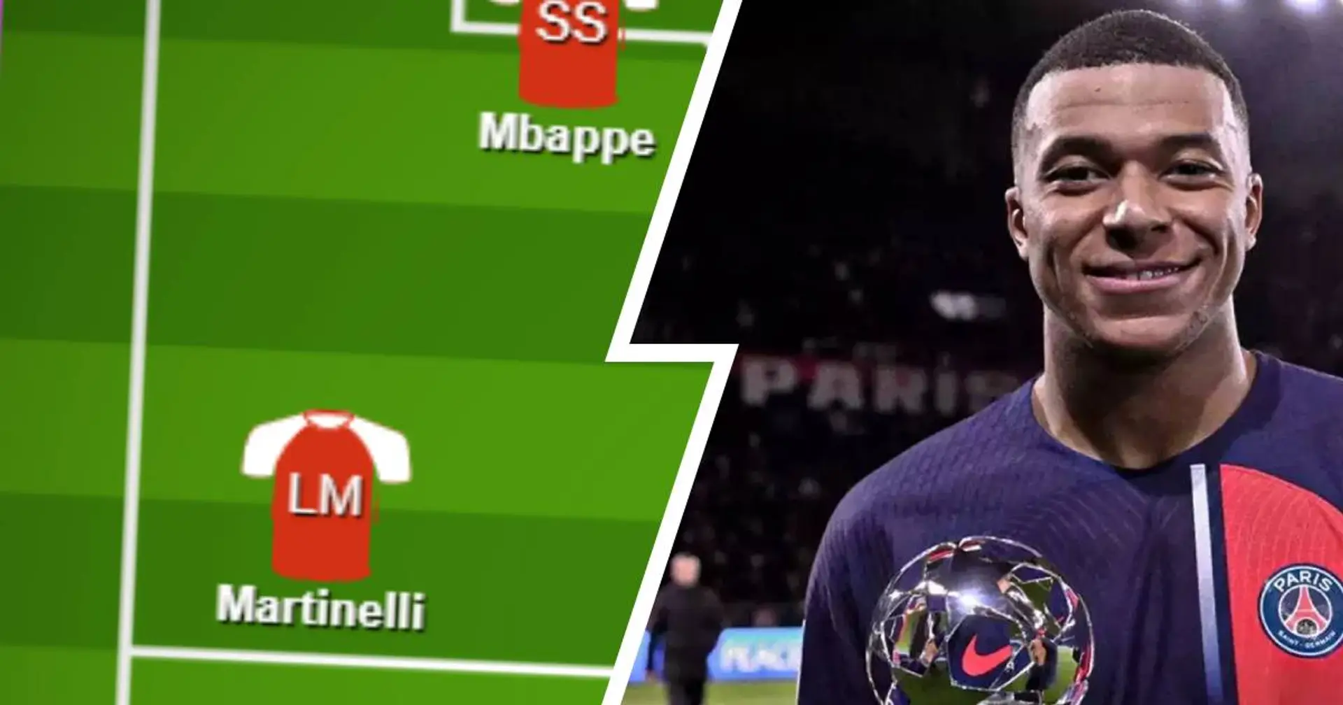 3 ways Arsenal could line-up with Kylian Mbappe next season
