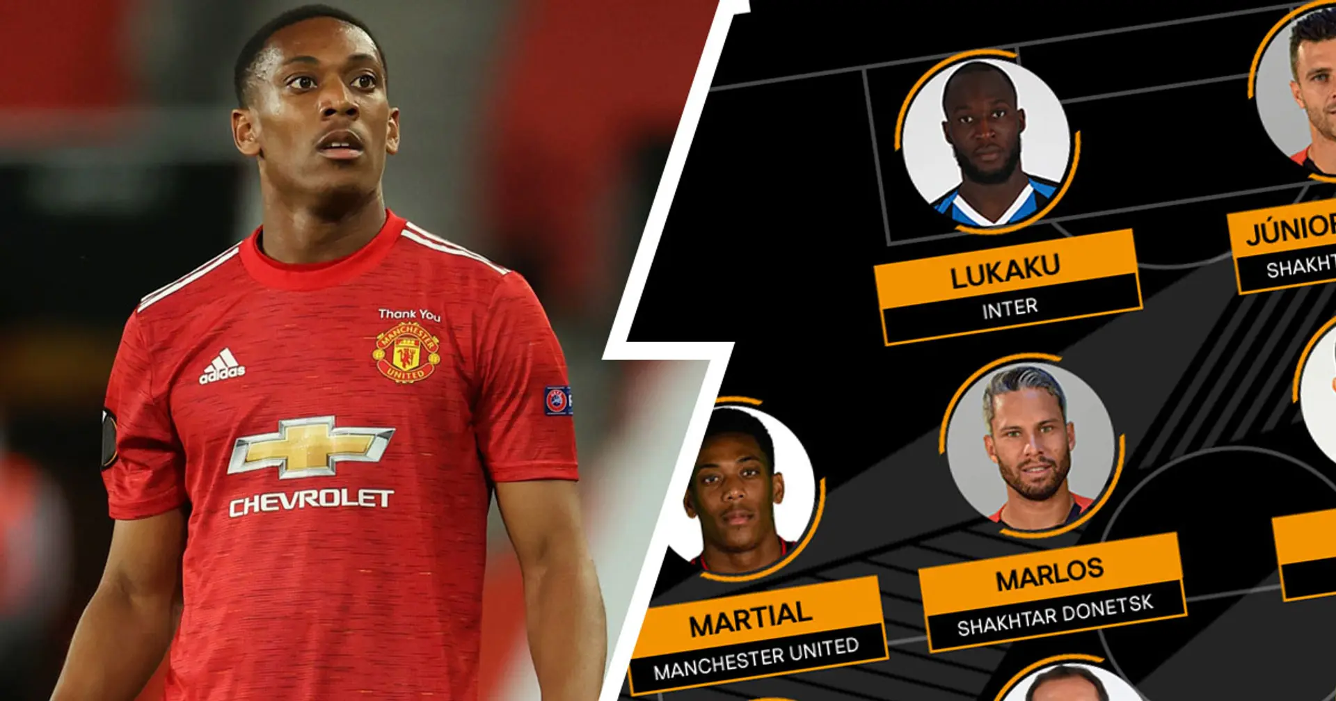 Martial and 2 more United stars named in Europa League Team of the Week