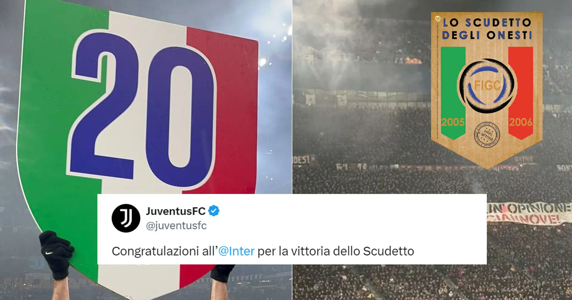 L'Inter batte il Milan ed è campione d'Italia 2023/24: per i nerazzurri è il 20° Scudetto...il 19° sul campo - la Juve si congratula