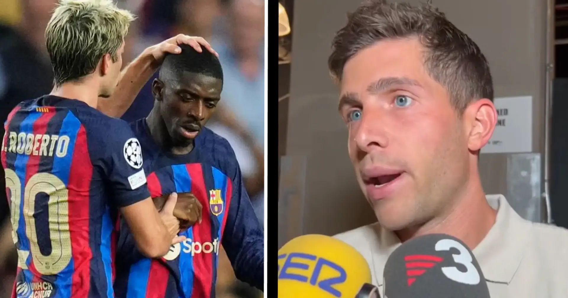 'I tried to convince him to stay, but he doesn't talk': Roberto breaks silence on Dembele exit