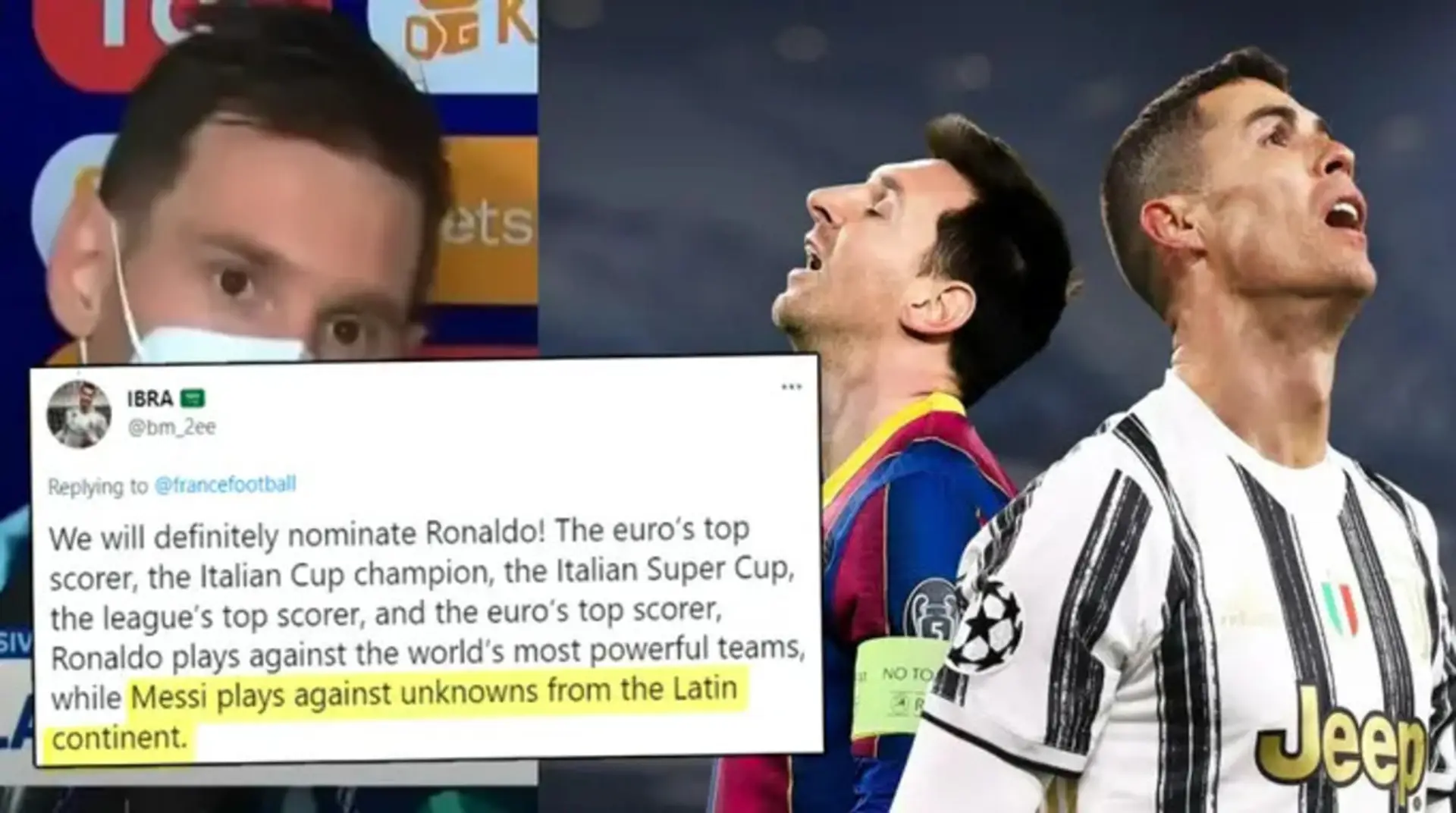 'Siempre ch**** a Messi': los fans de Cristiano toman control de las respuestas de France Football y afirman que el portugués se merece el Balón de Oro más