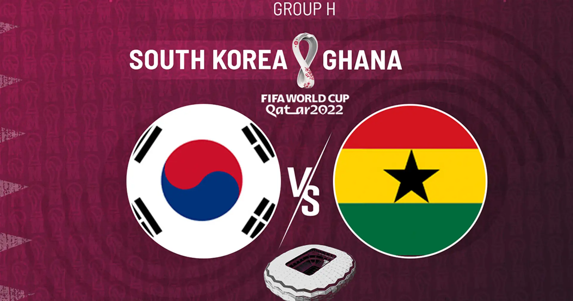 South Korea v Ghana: Official team lineups for the World Cup clash revealed