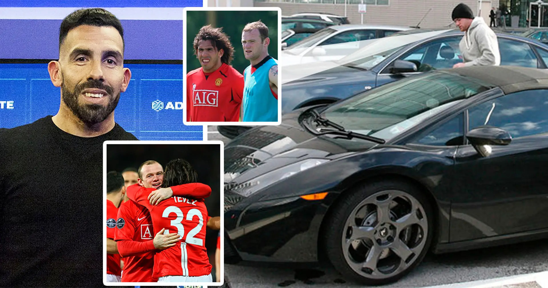 Tevez says Rooney gave him his own Lamborghini when United teammates trolled him about driving an Audi