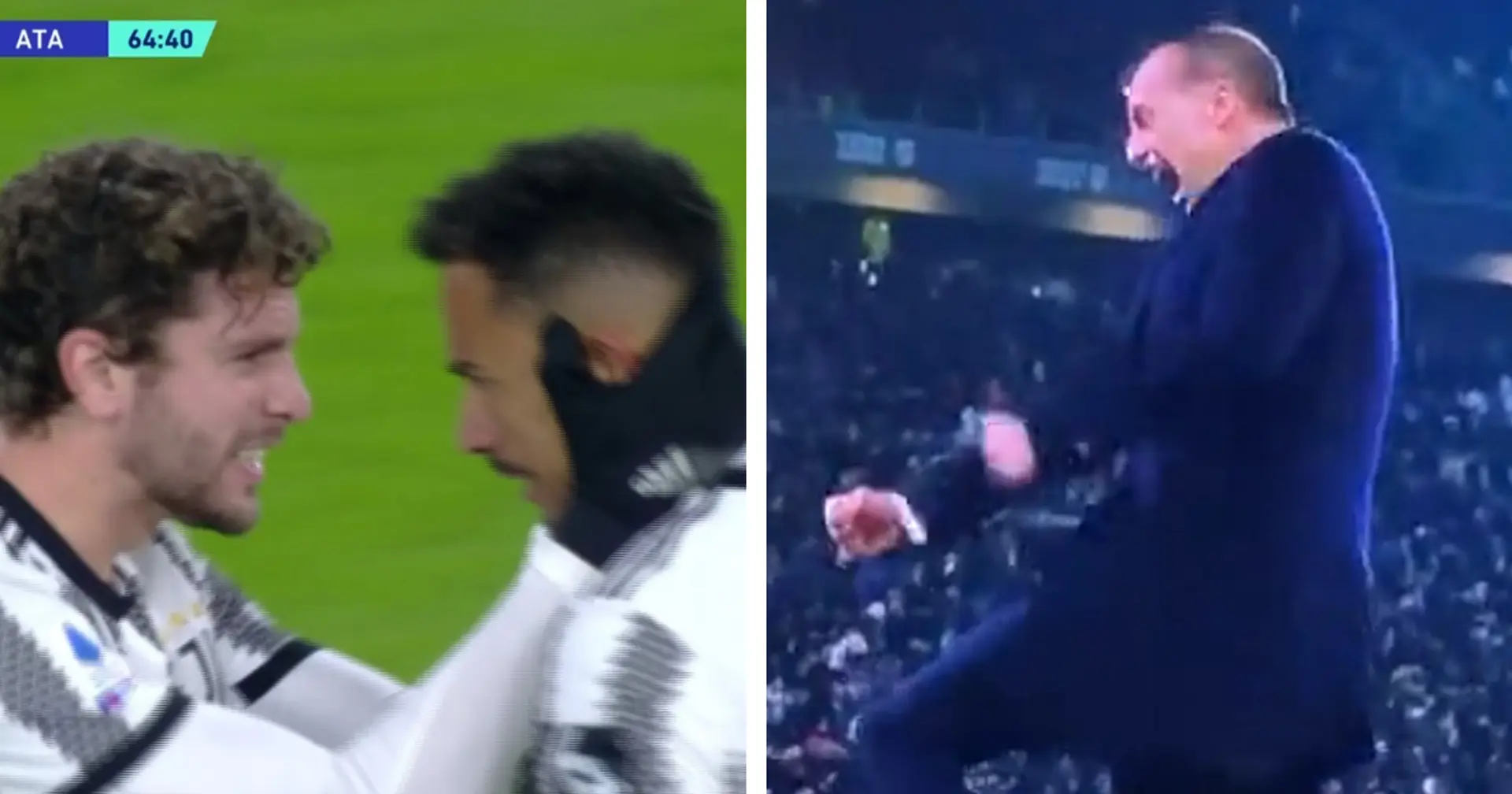Massimiliano DEMONE Allegri: l'allenatore della Juventus perde la "halma" al gol di Danilo, le immagini sono virali