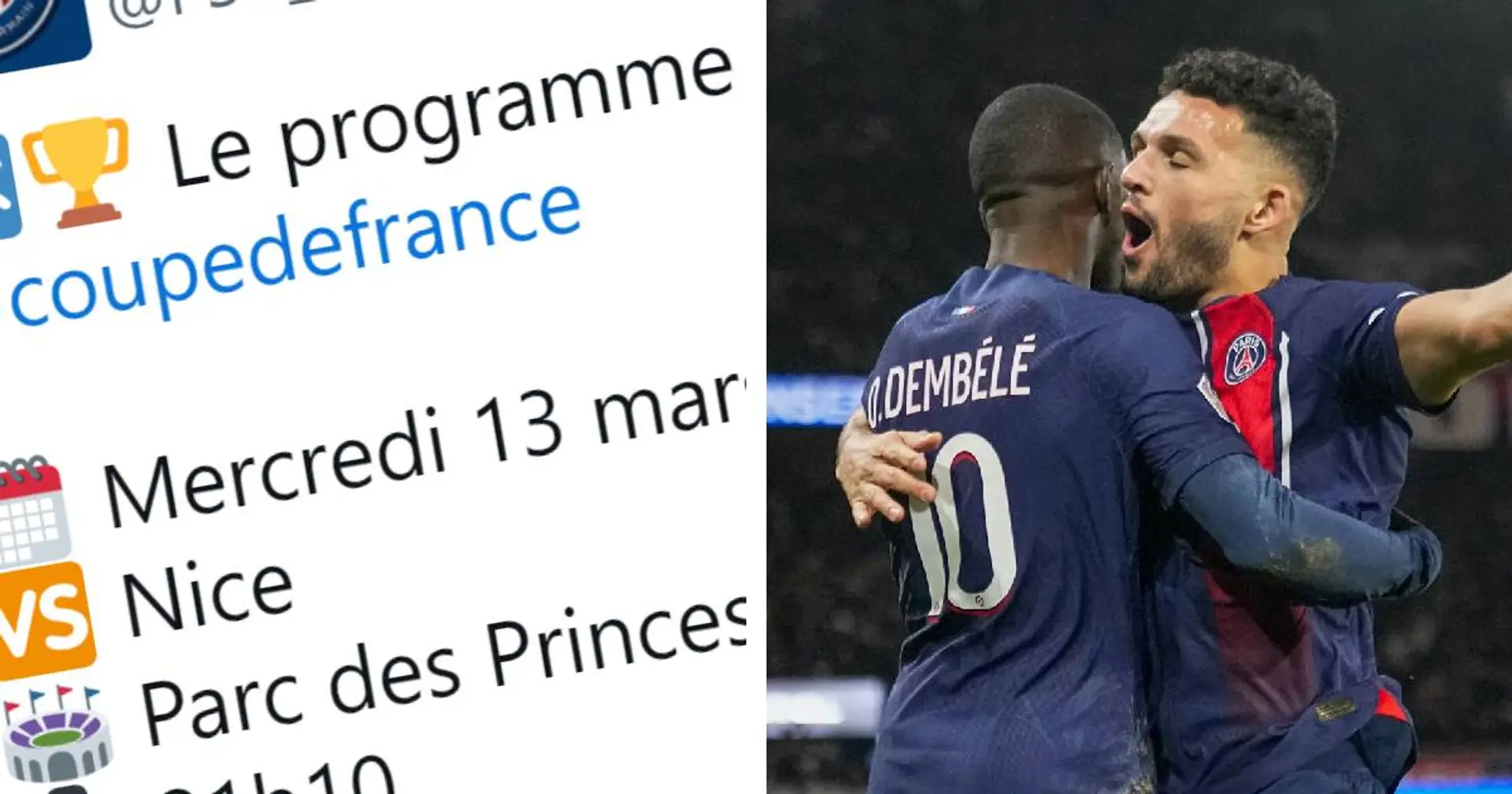 Le quart de finale de Coupe de France entre le PSG et Nice reporté - pourquoi c'est une bonne nouvelle ? Explication