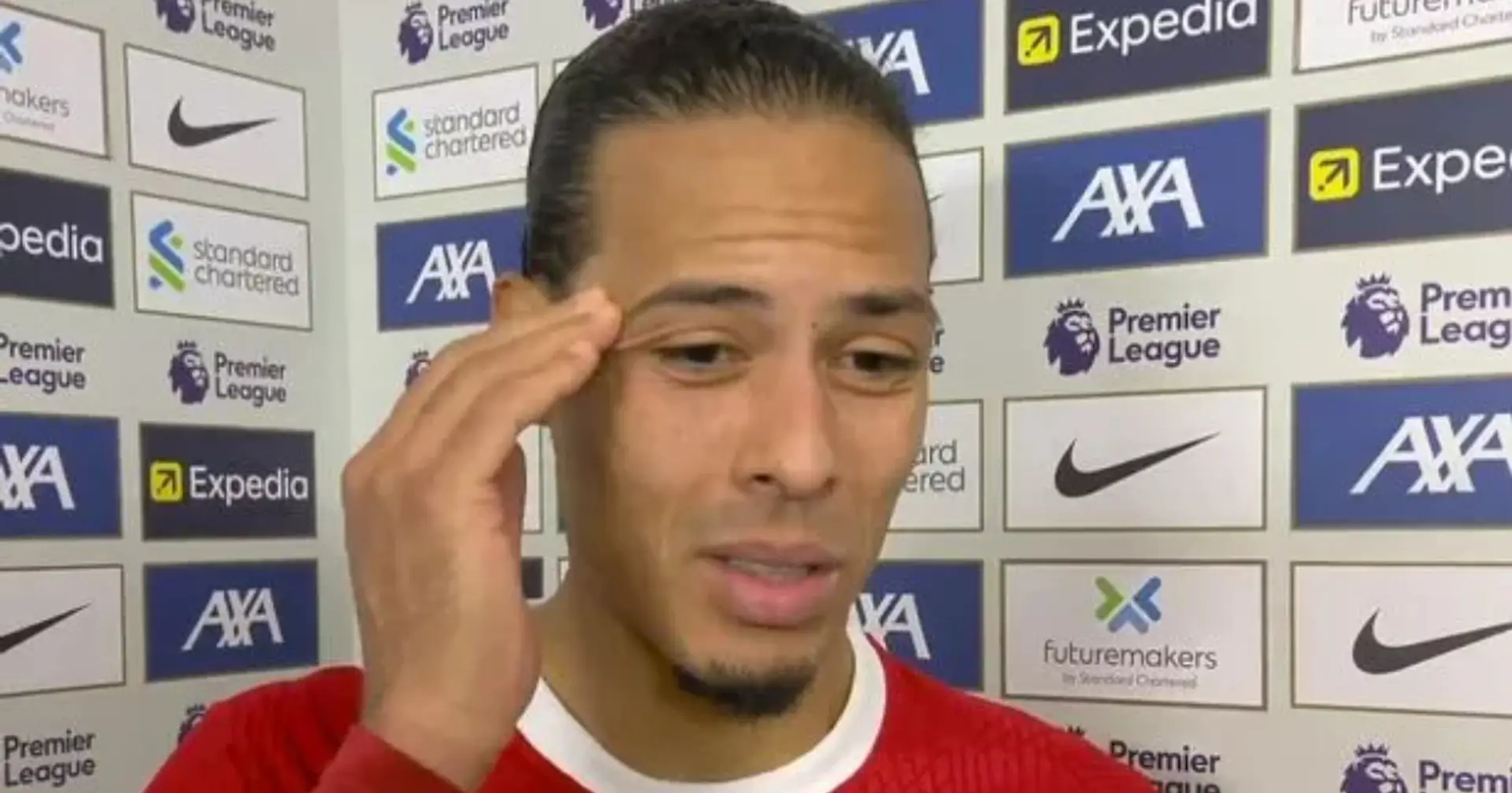 'Very difficult to stay calm': Virgil van Dijk admits to some nerves over title race setback