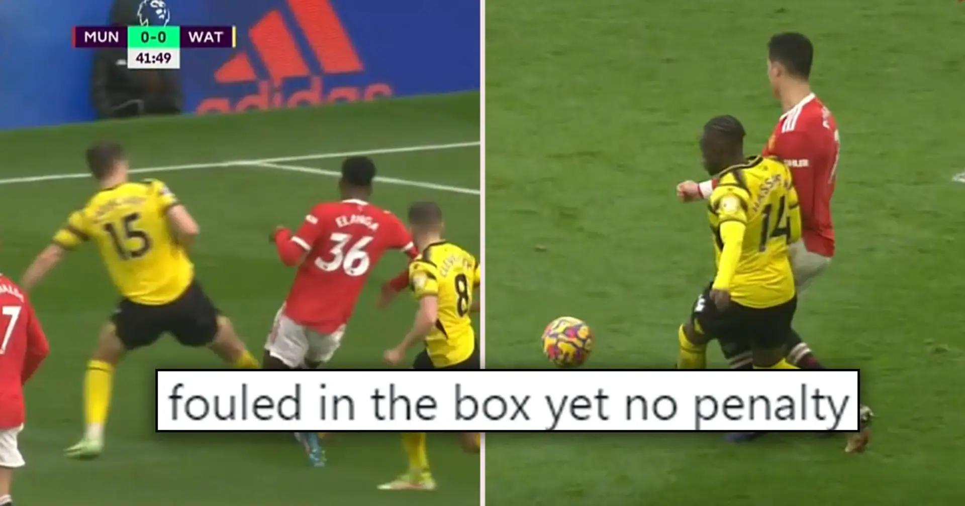 Man United robbed off two potential penalties in Watford draw