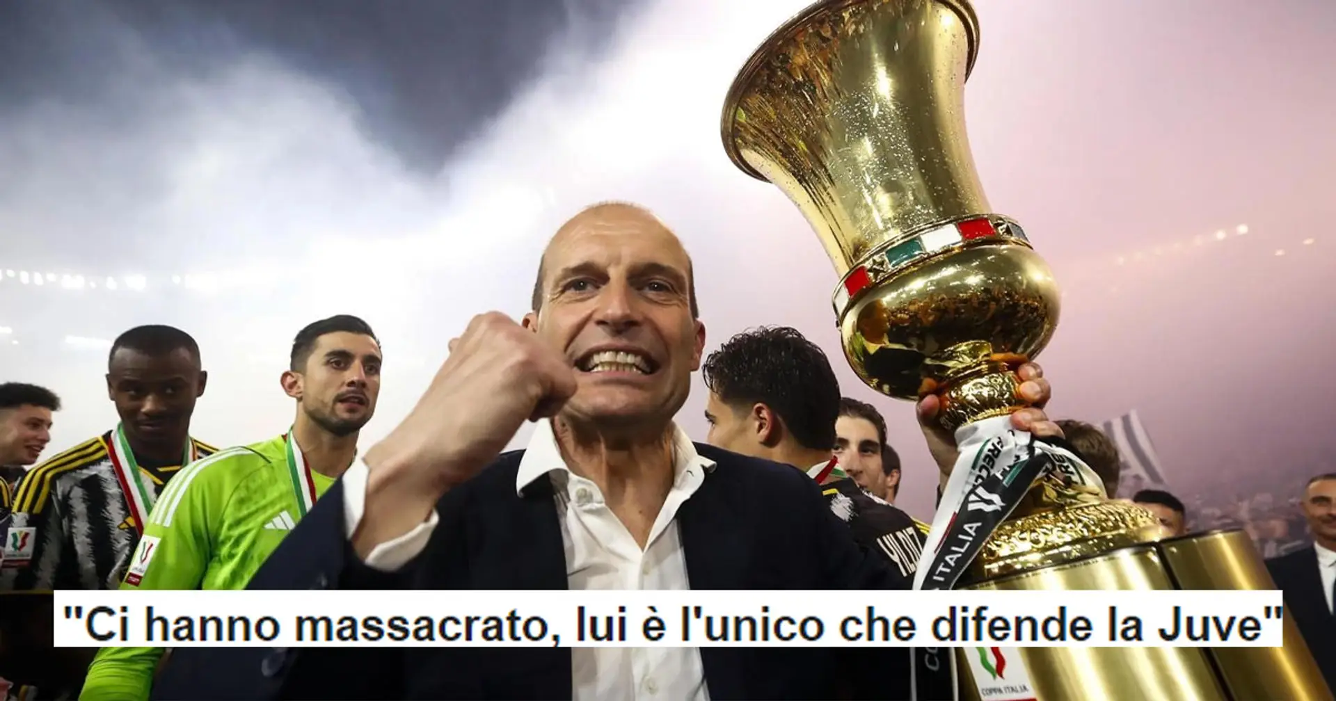 "Ci hanno massacrato, lui è l'unico che difende la Juventus": la reazione dei tifosi alla sfuriata di Allegri