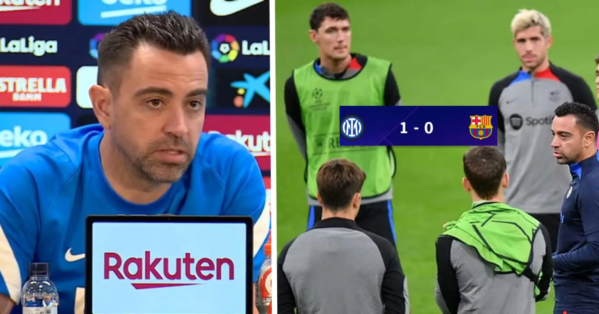 Xavi pidió a los jugadores del Barça que mejoraran en 3 cosas antes del choque con el Inter, las nombramos