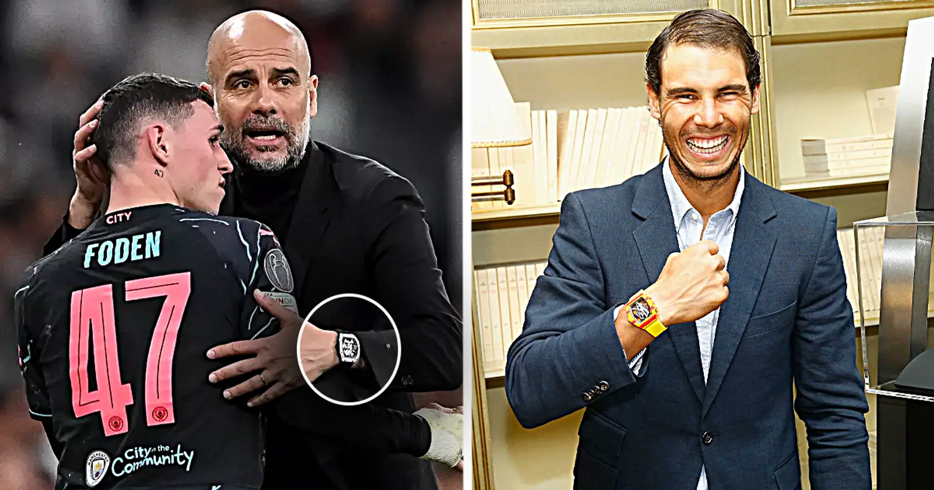 Pep Guardiola trägt eine Millionen-Euro-Uhr: Weltweit gibt es nur 50 Stück, und Rafa Nadal ist einer der Glücklichen